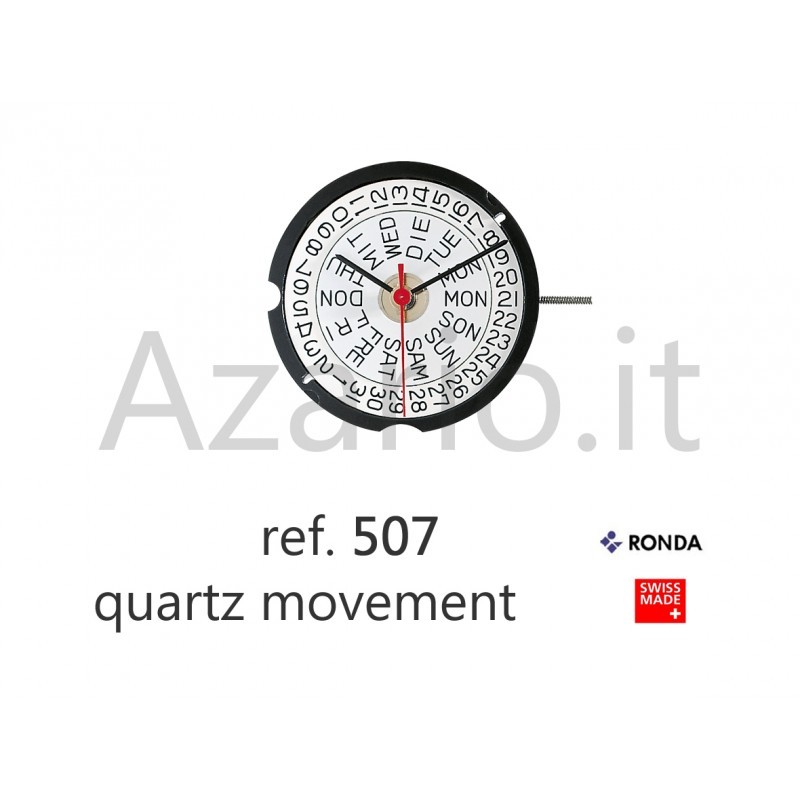 Ronda 507 Movement Quartz for Watch Swiss Watches