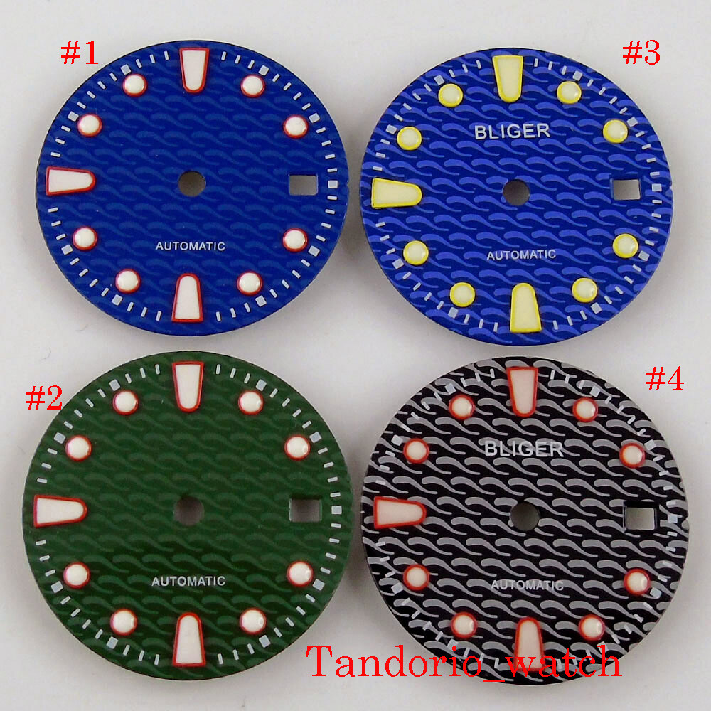 28.5mm Luminous Watch Dial Fit MIYOTA 8215 8205 ETA 2824 2836 Automatic Movement