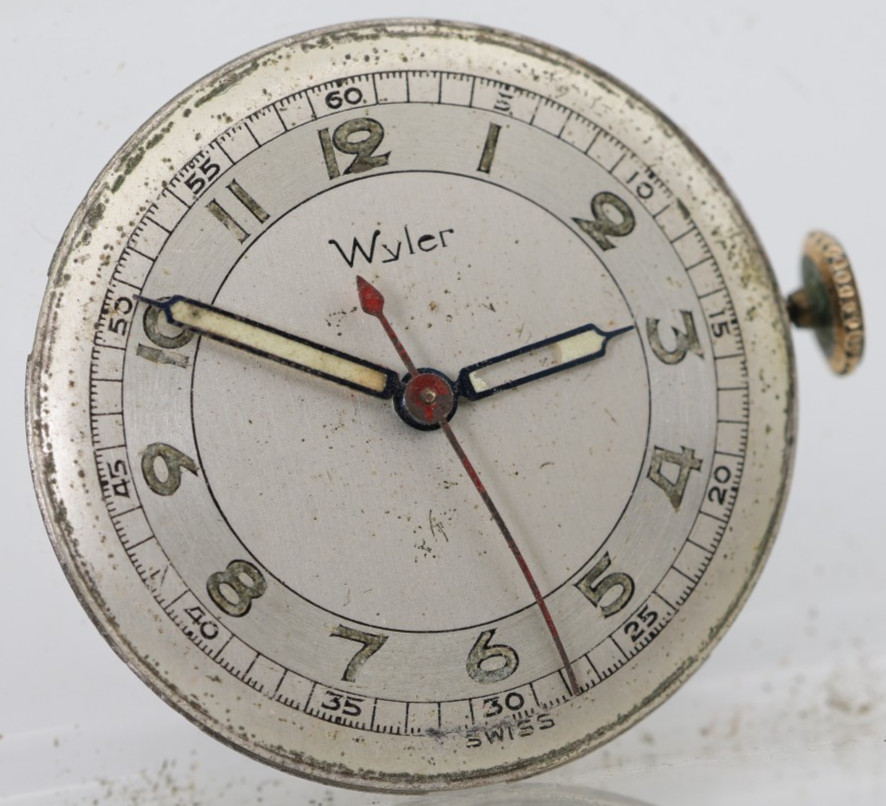 WYLER SELZA SWISS 17j MILITARY WRIST WATCH MOVEMENT 25.85mm RUNS (GM)