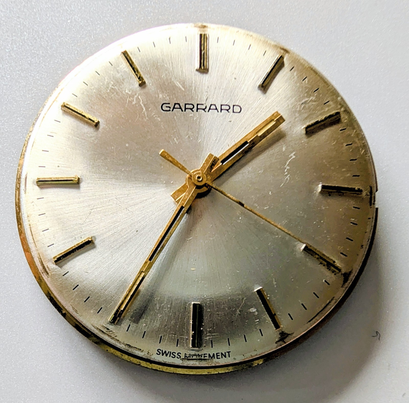 Vintage Swiss Garrard 17J ETA 2750 Movement + Dial Runs Spares Repairs