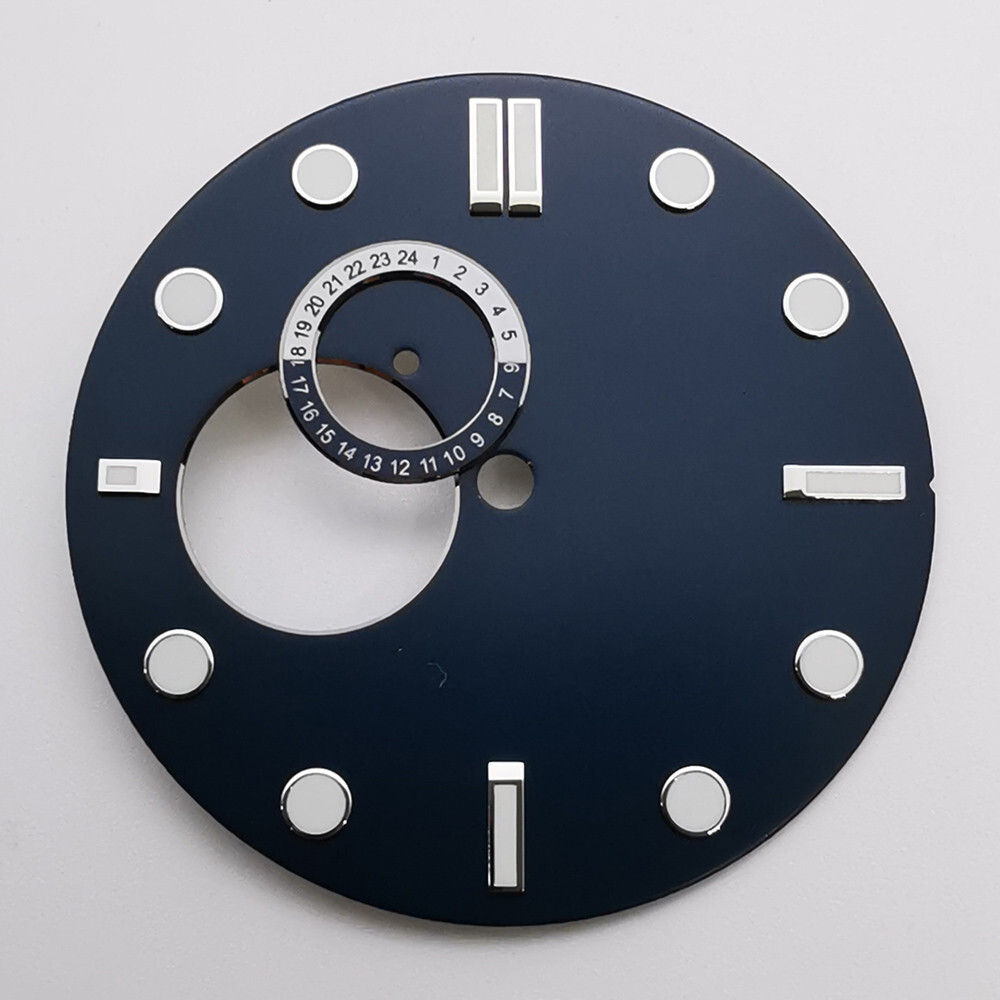32mm black white blue green sterile luminous watch dial fit NH39 movement