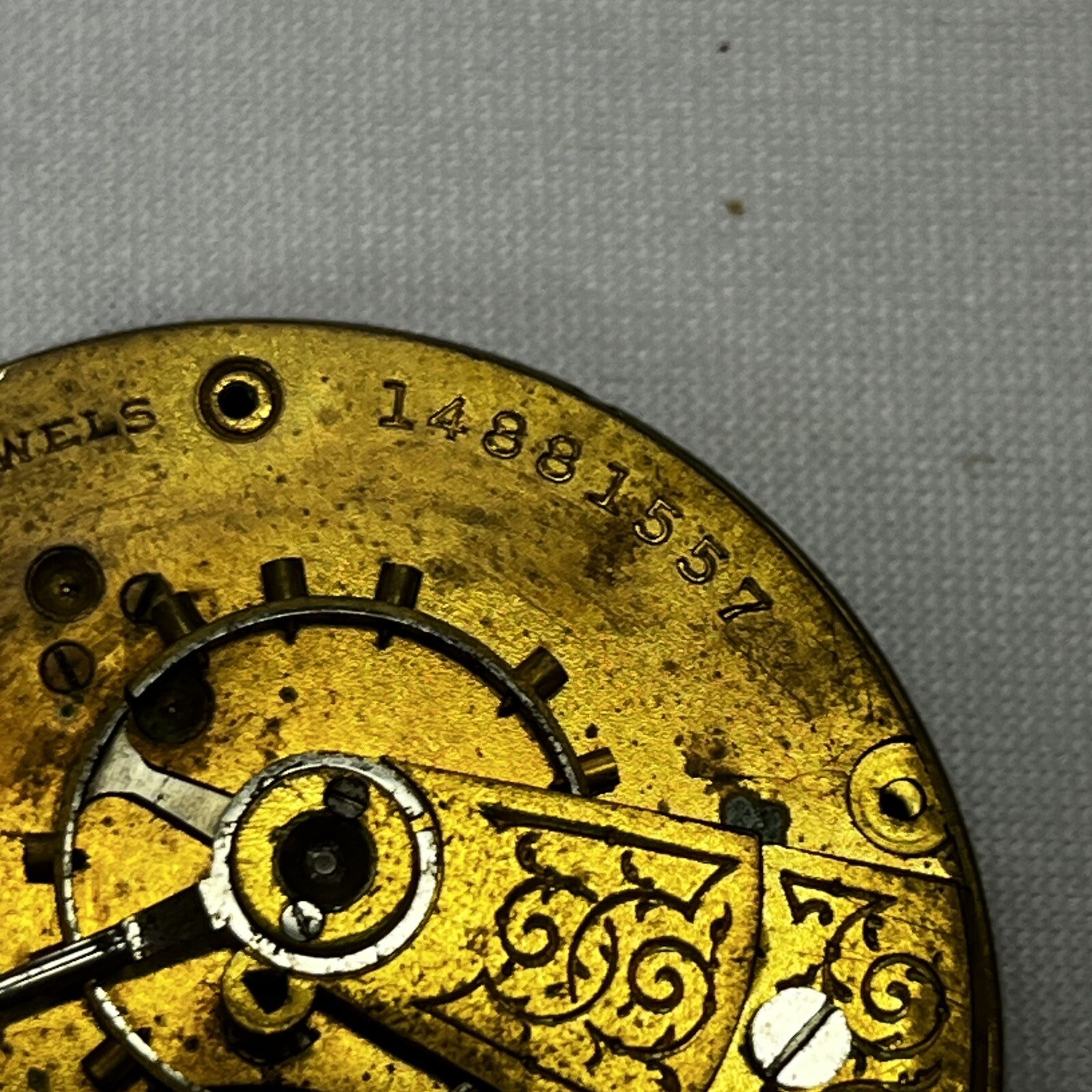 Vintage Elgin National Watch Co. Seven Jewels Round Pocket Watch Movements (#56)