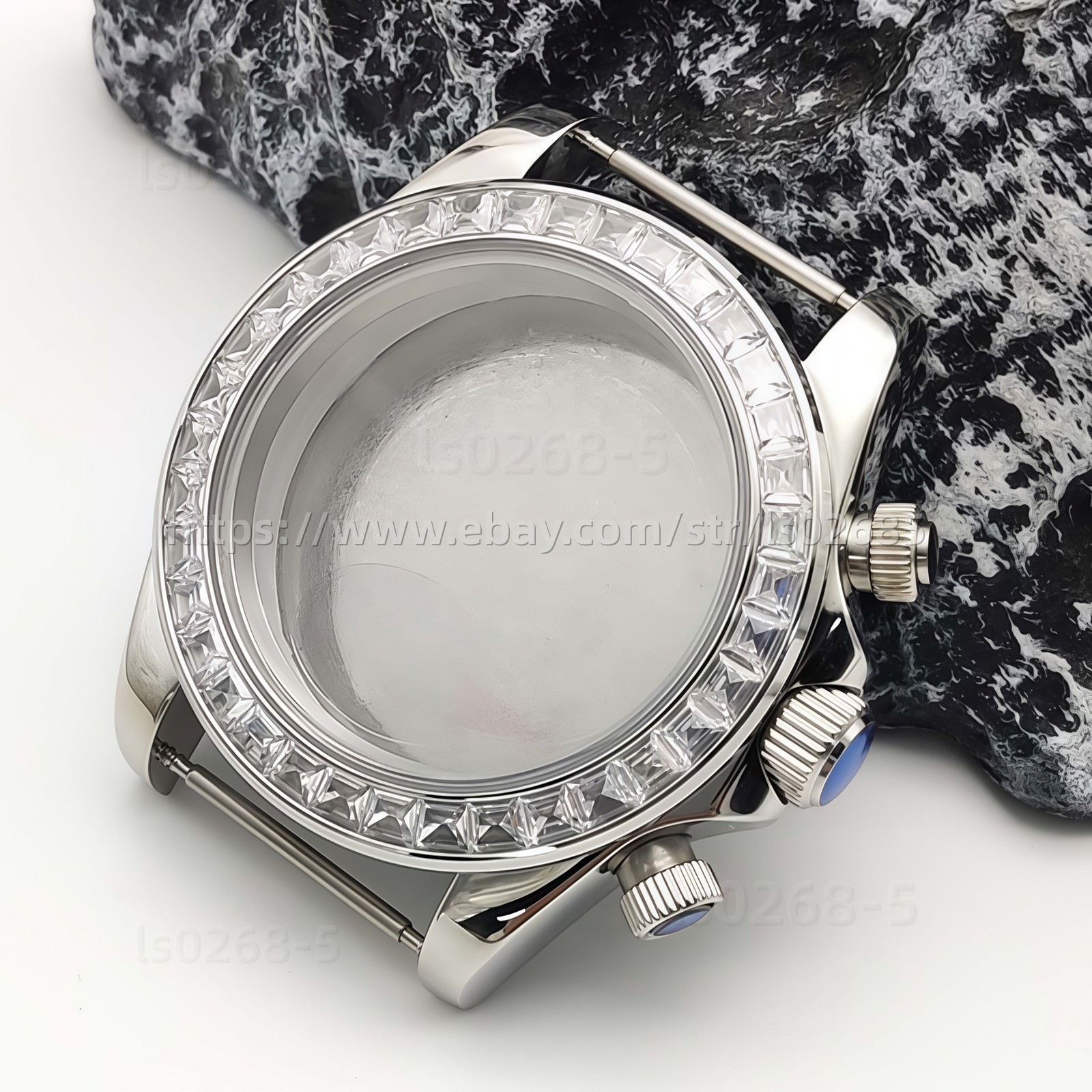 40mm VK63 Diamond Case Sapphire Crystal Stainless Steel Watch