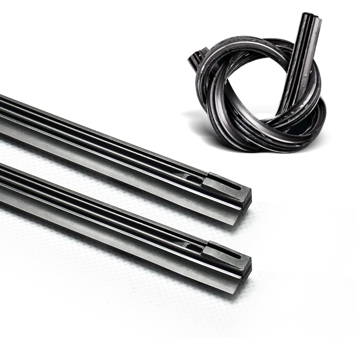 ASLAM Wiper Blade Refills 17″ 6mm for Conventional Frame Windshield Wipers(Se…