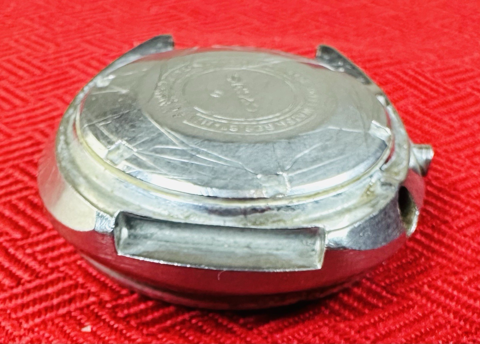 Seiko 6139-6005 Chronograph Case Black Red Tachy Bezel Japan J Watch Part