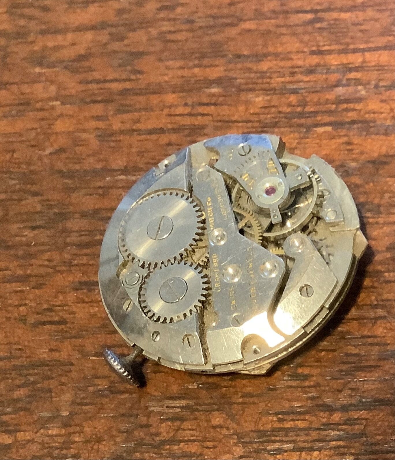 Crawford Watch Co. men’s Swiss made watch movement Seven Jewels Copper Dial
