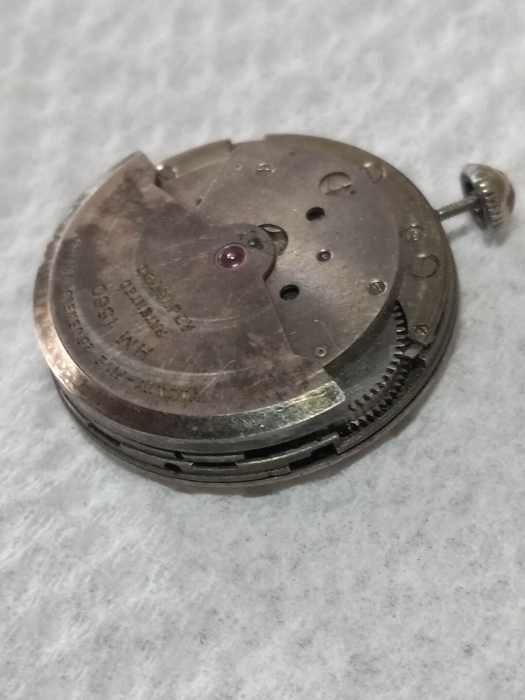 Vintage Mens 25 jewel automatic watch Movement For Parts /HM 1560