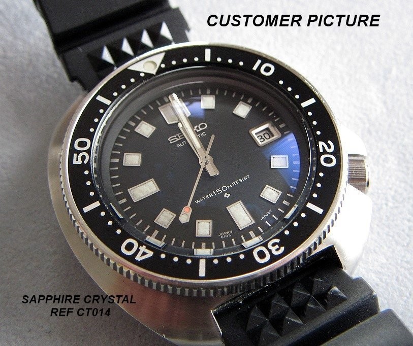 6105 6309 7002 + STEELDIVE DOUBLE DOME SAPPHIRE CRYSTAL – CT014
