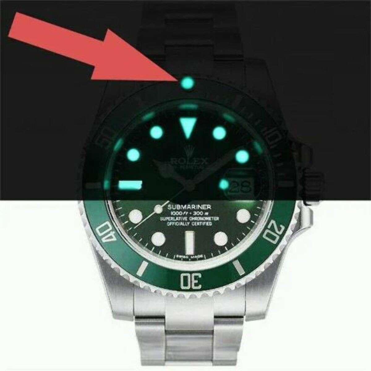 PEARL FLAT PIP FOR BEZEL INSERT ROLEX SUBMARINER CERAMIC 116613 SWISS TURQUOISE
