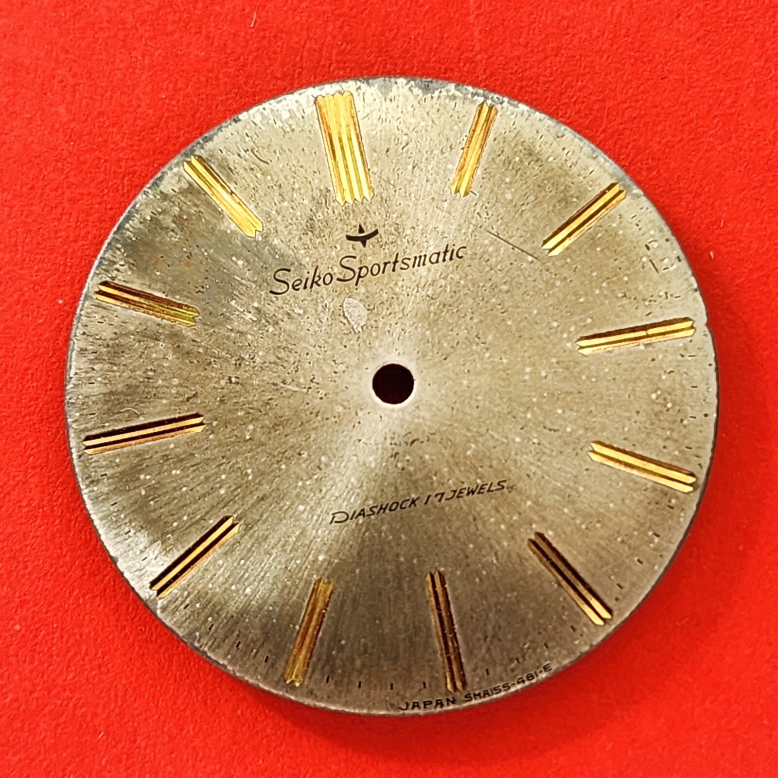 Seiko Sportsmatic Diashock 17 Cross Hair Watch Dial Vintage Rare