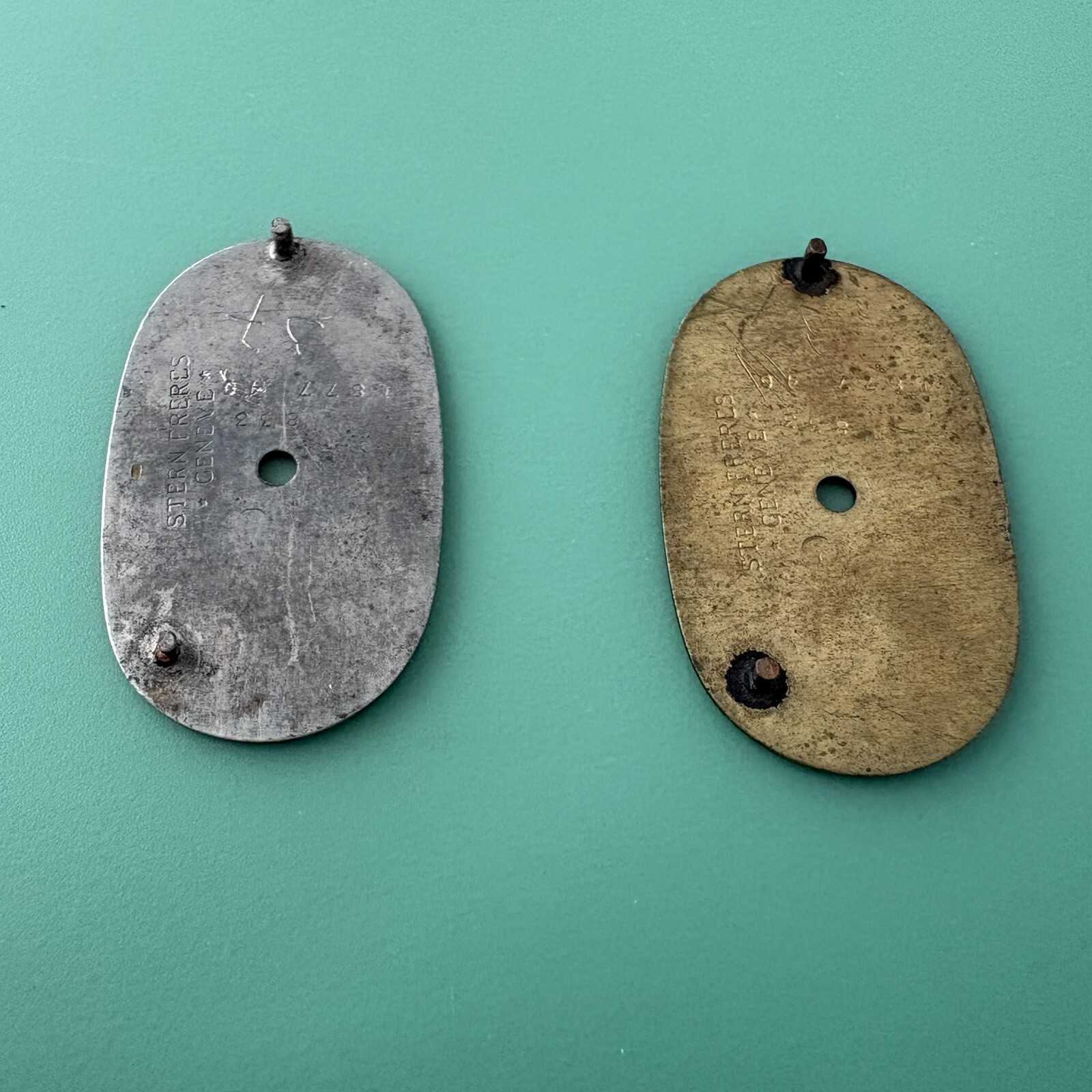 2 Original Rolex Watch Dials Black Gray Lot For Parts Repair