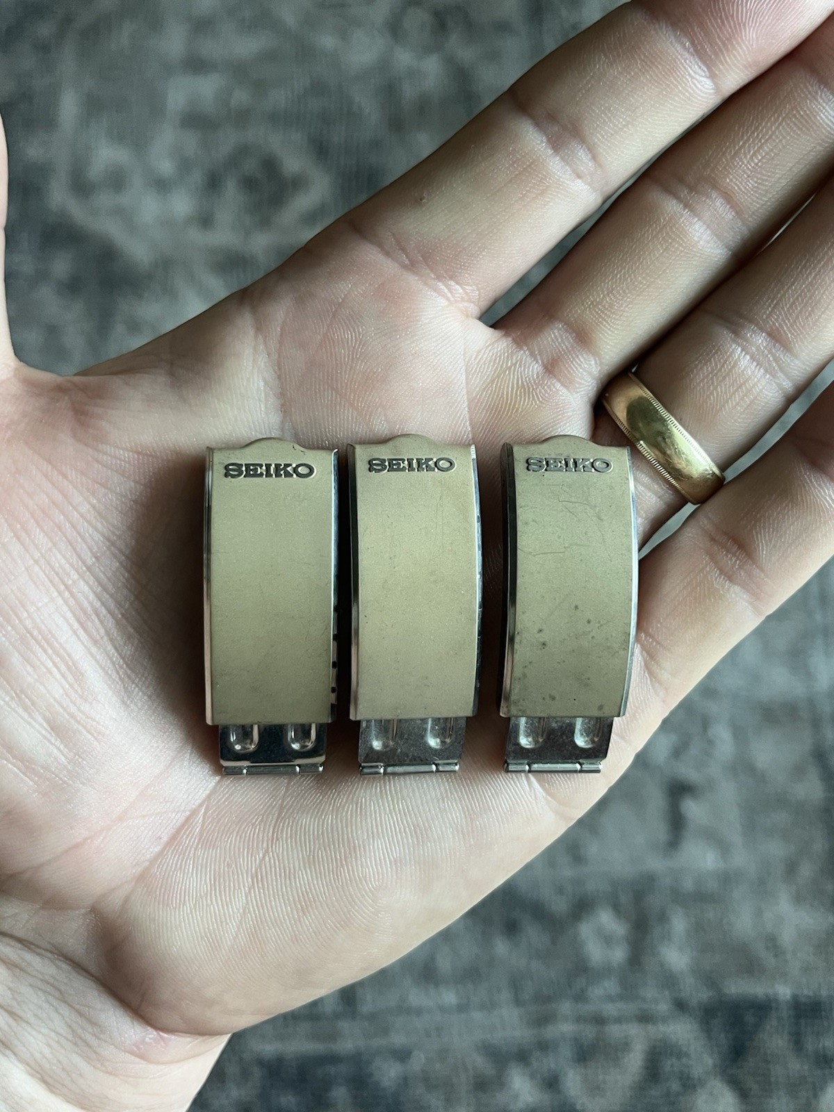 Genuine Base Metal 16mm Seiko Japan B Clasp