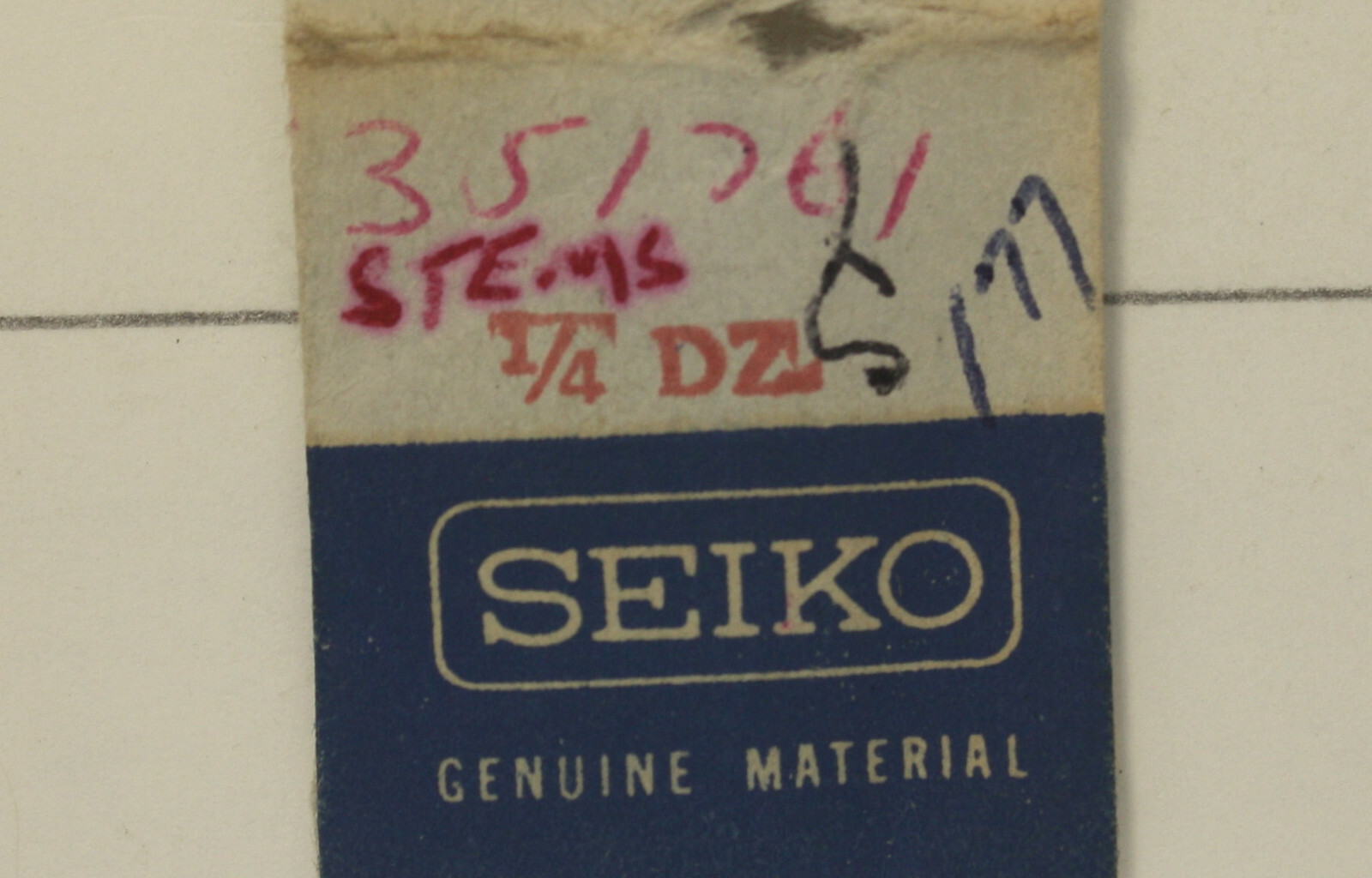 Seiko Stem Pt # 351761