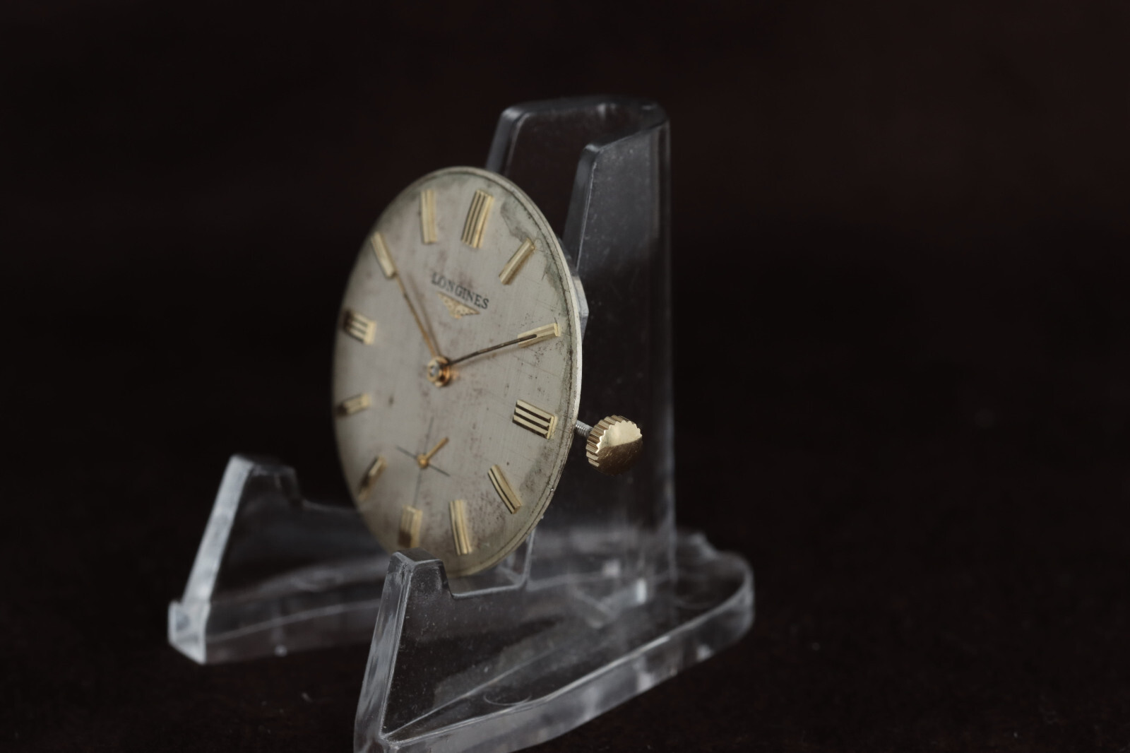 Vintage LONGINES Manual Wind Watch Movement with Dial & Crown Caliber 370