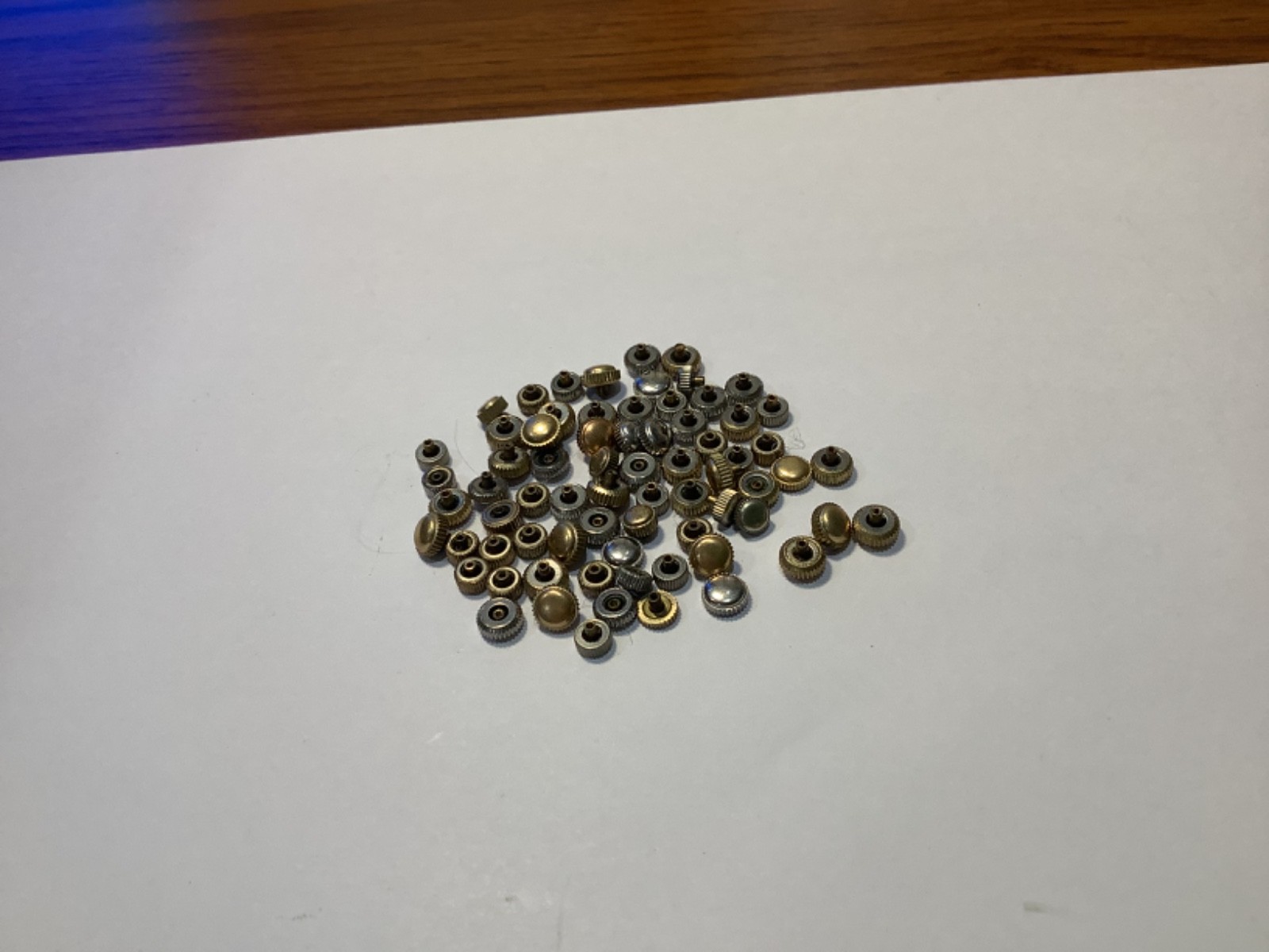 VINTAGE GOLD FILLED AND SILVER COLOR WATCH CROWN LOT