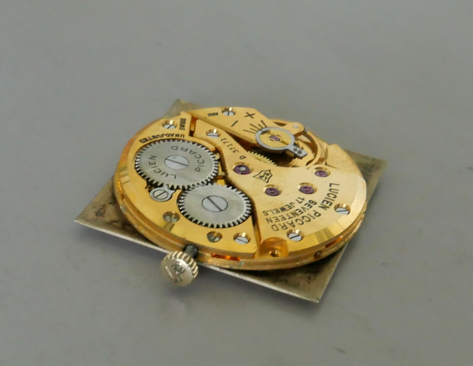 Lucien Picard R.530 watch movement 17 Jewels Manual Wind WORKING