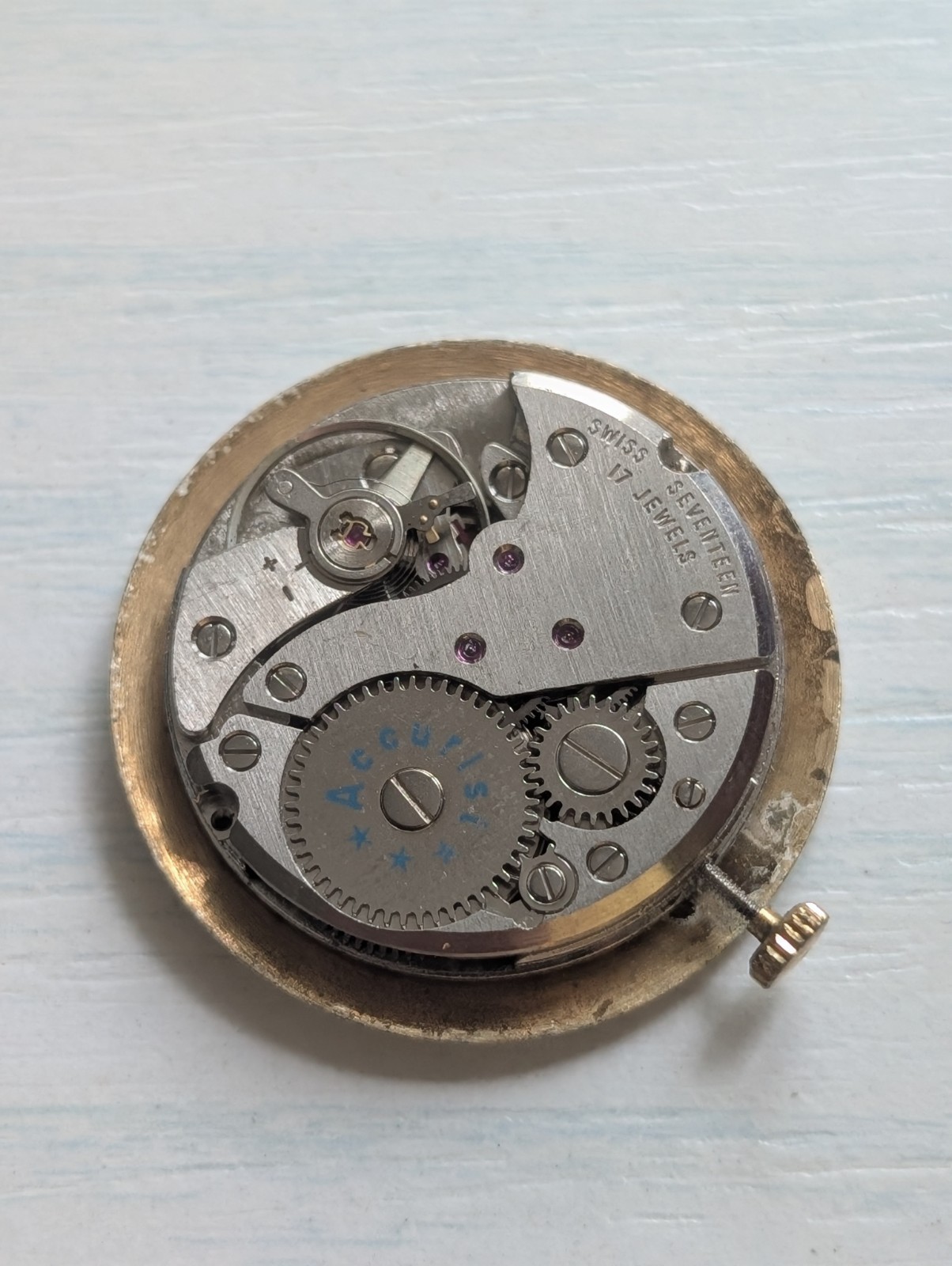 Vintage FHF/ST 96-4 Mechanical Watch Movement (Spares/Repairs/Good Balance)