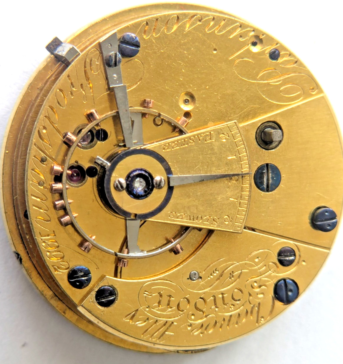 Antique Parkinson & Frodsham Change Alley London Fusee Watch Movement 52