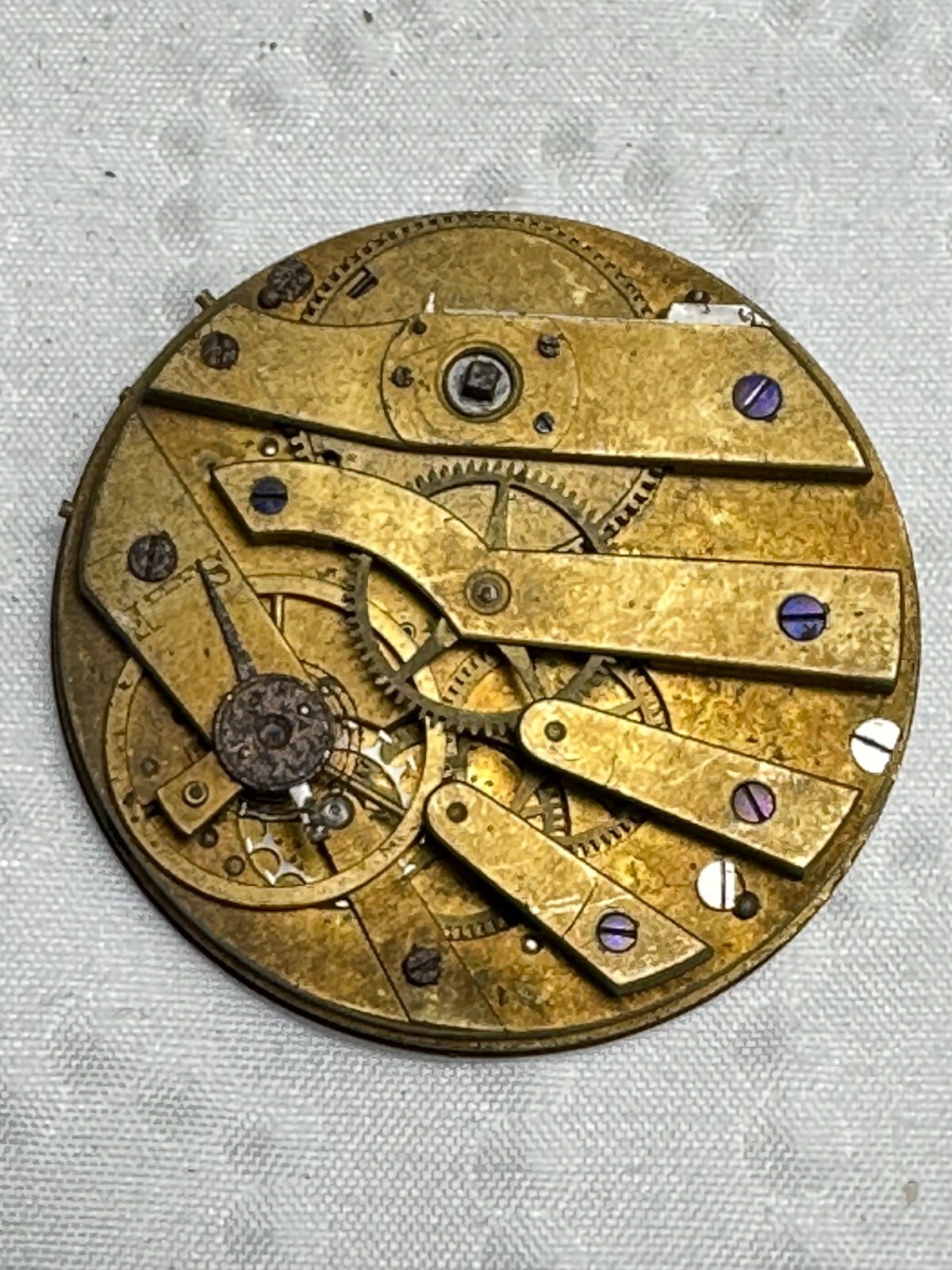 Vintage Unbranded Pocket Watch Movement NOT WORKING PARTS ONLY Steampunk Craft