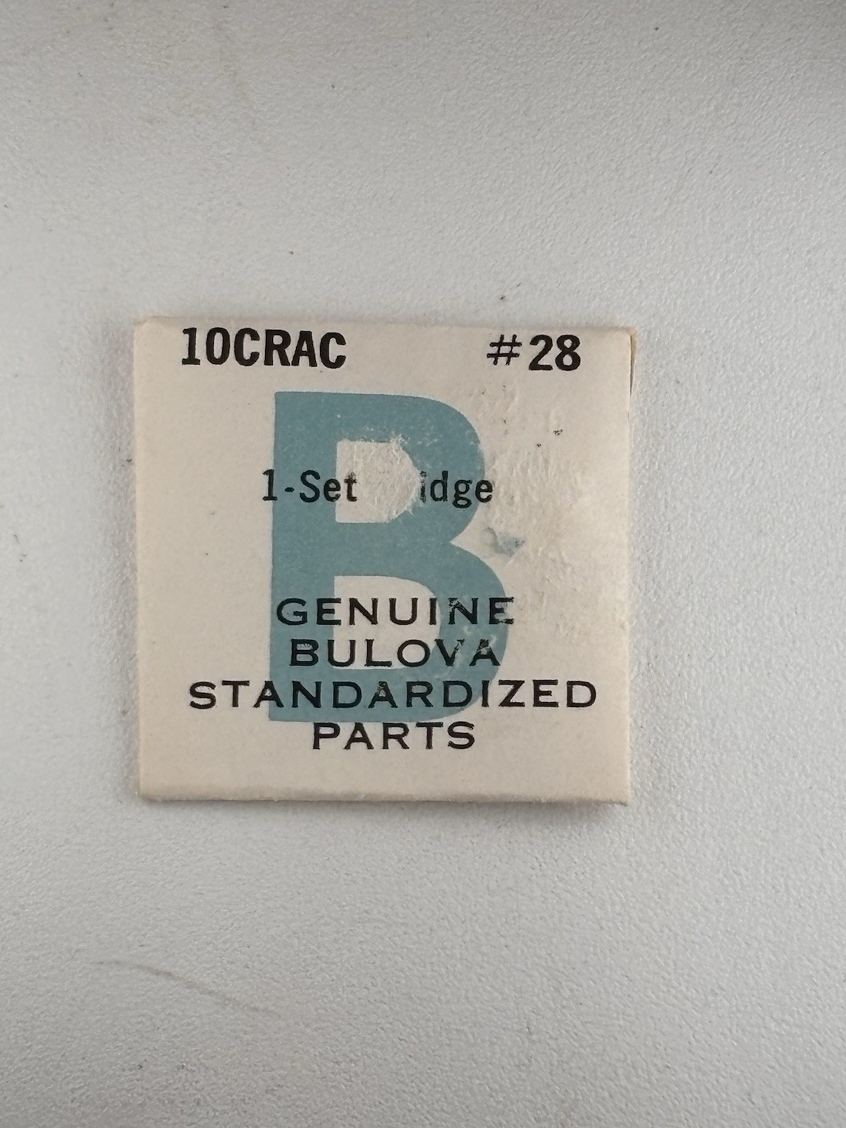 Bulova 10CRAC #28 Set Bridge