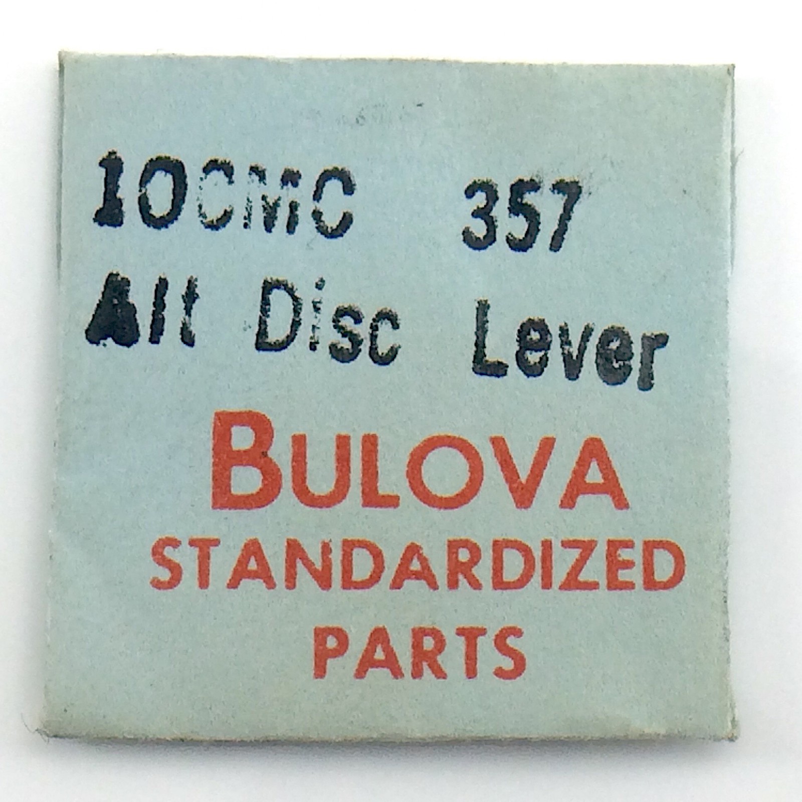 Genuine Bulova Standardized Parts 10CMC #357 Alt Disk Lever Sealed I612