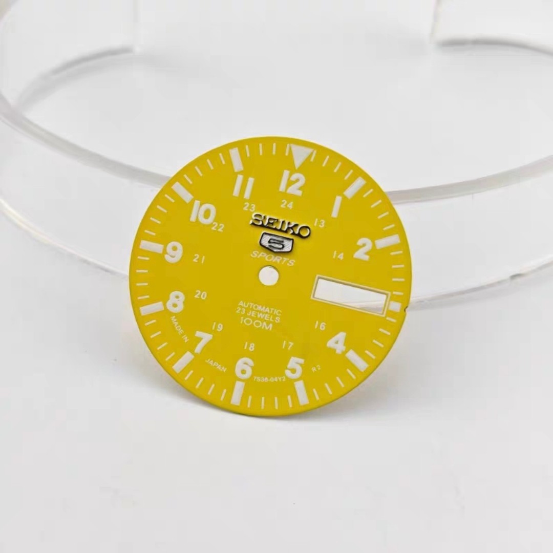28.5mm C3 Green Luminous Watch Dial Face for NH36A Automatic Mechanical Movement
