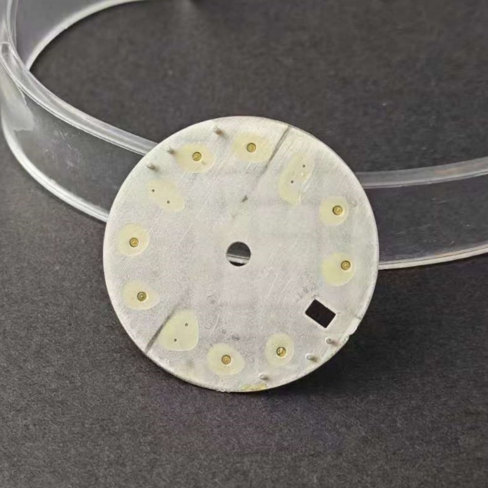 28.5mm No Logo Watch Dial Ice Blue Lume for Nh34 Nh35 Movement Watch Accessories