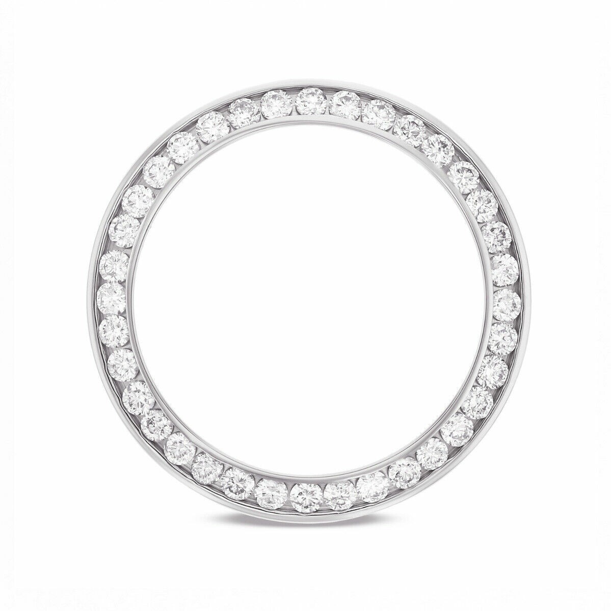 1.10CT CHANNEL NATURAL DIAMOND BEZEL 14KW FOR ROLEX NO DATE 67180 67194 67230