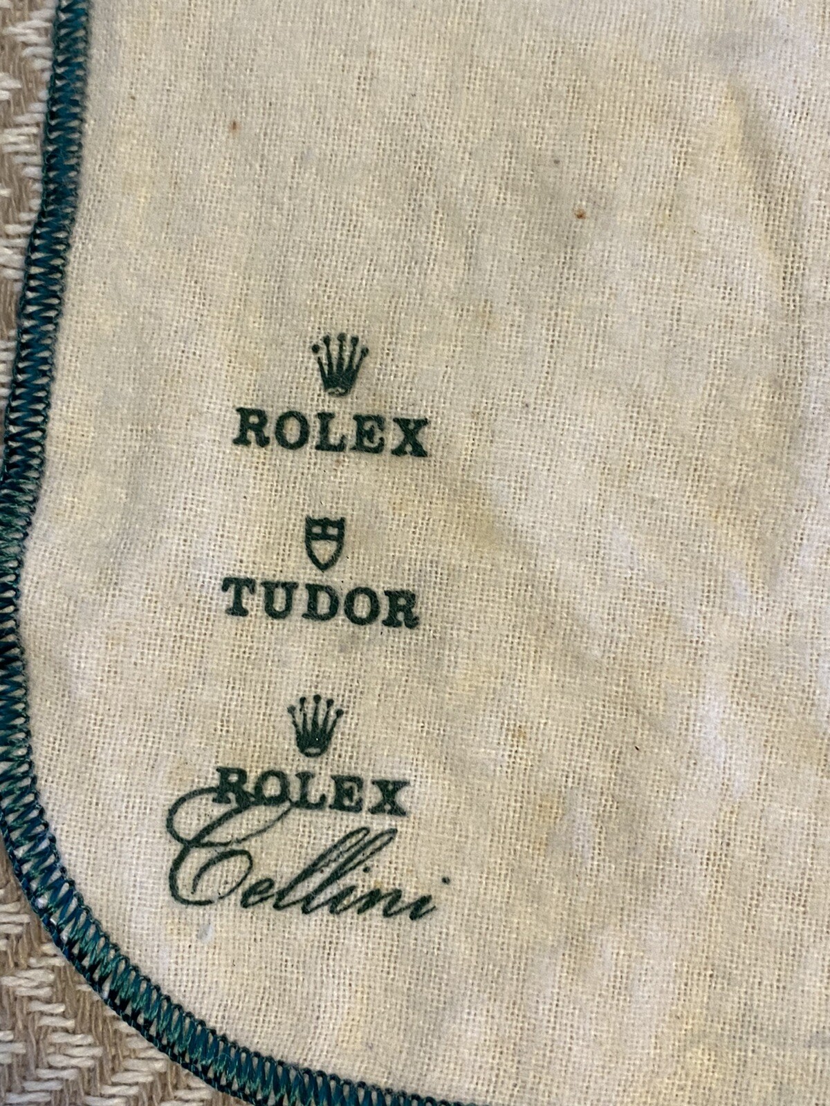 AUTHENTIC VINTAGE ROLEX TUDOR CELLINI WATCHES POLISHING CLOTH-USED!!!!!