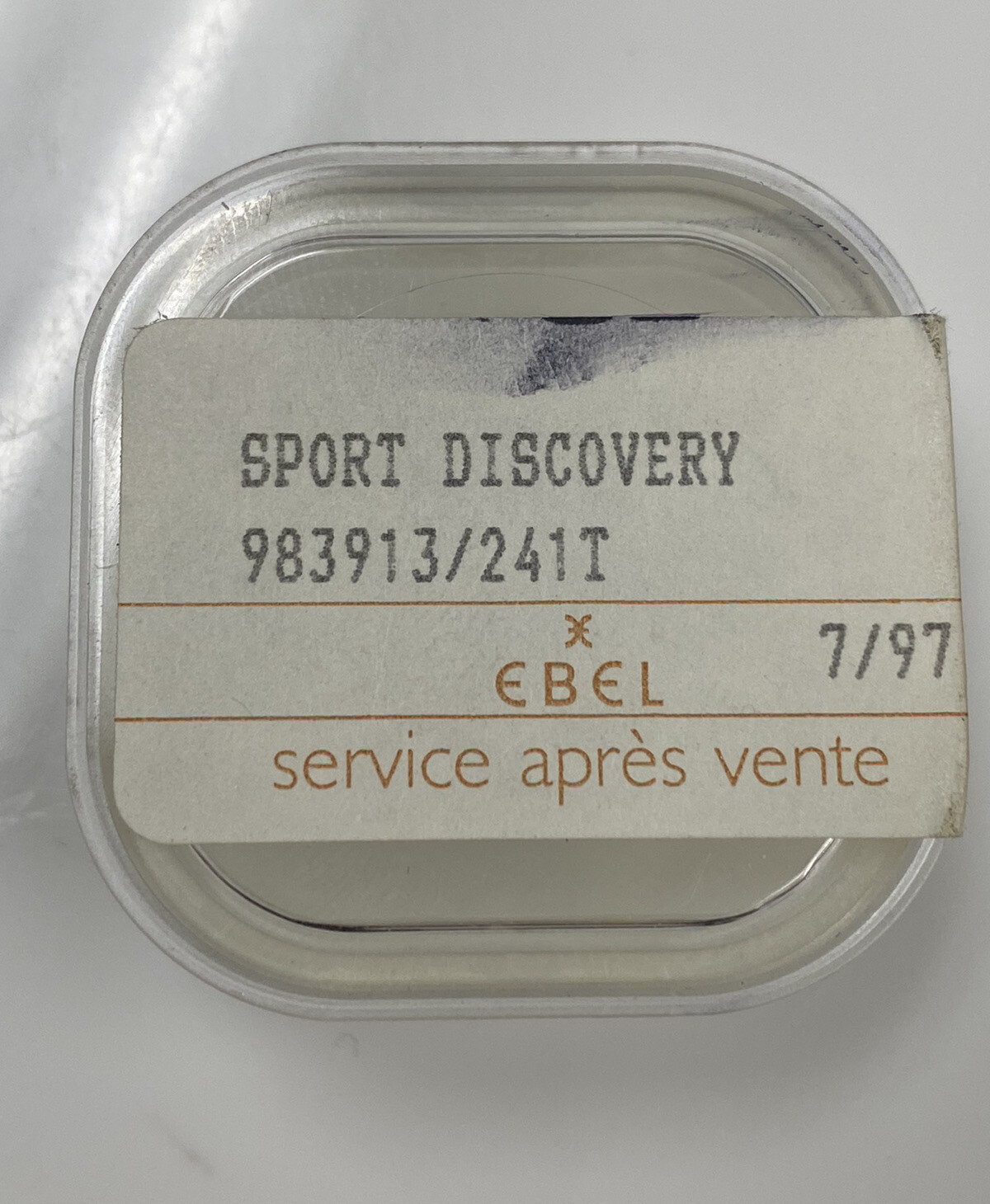 Genuine Ebel Sport Discovery 183913 918913 Navy Blue/Silver Roman Dial