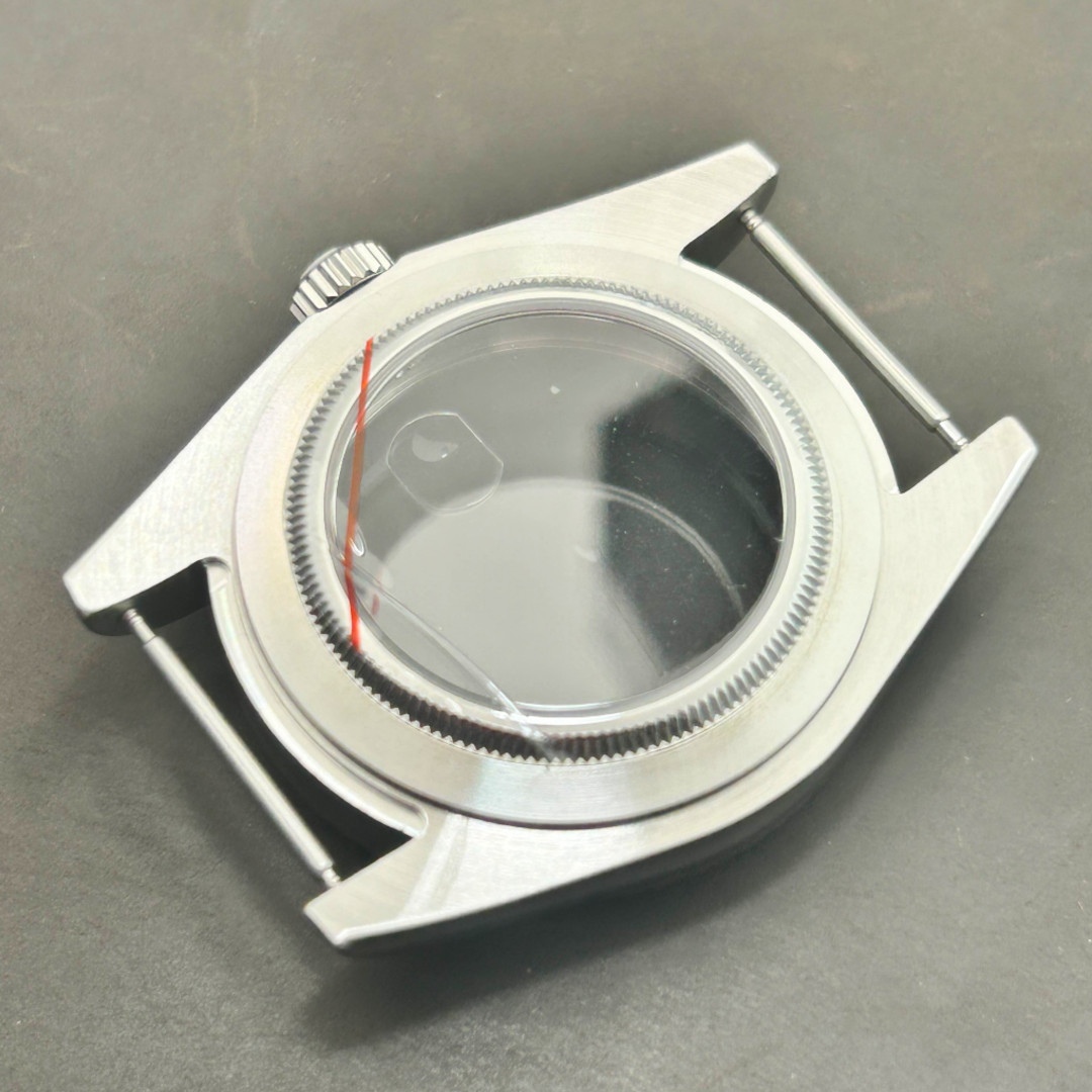 39mm Watch Case Silver Stainless Steel 28.5mm Dial Fit NH35 NH36 Movement Mod