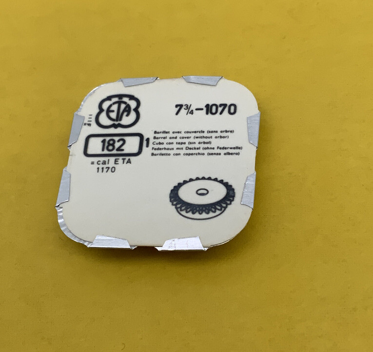 ETA 1010 BARREL AND COVER. PART 182. NEW OLD STOCK. (152)