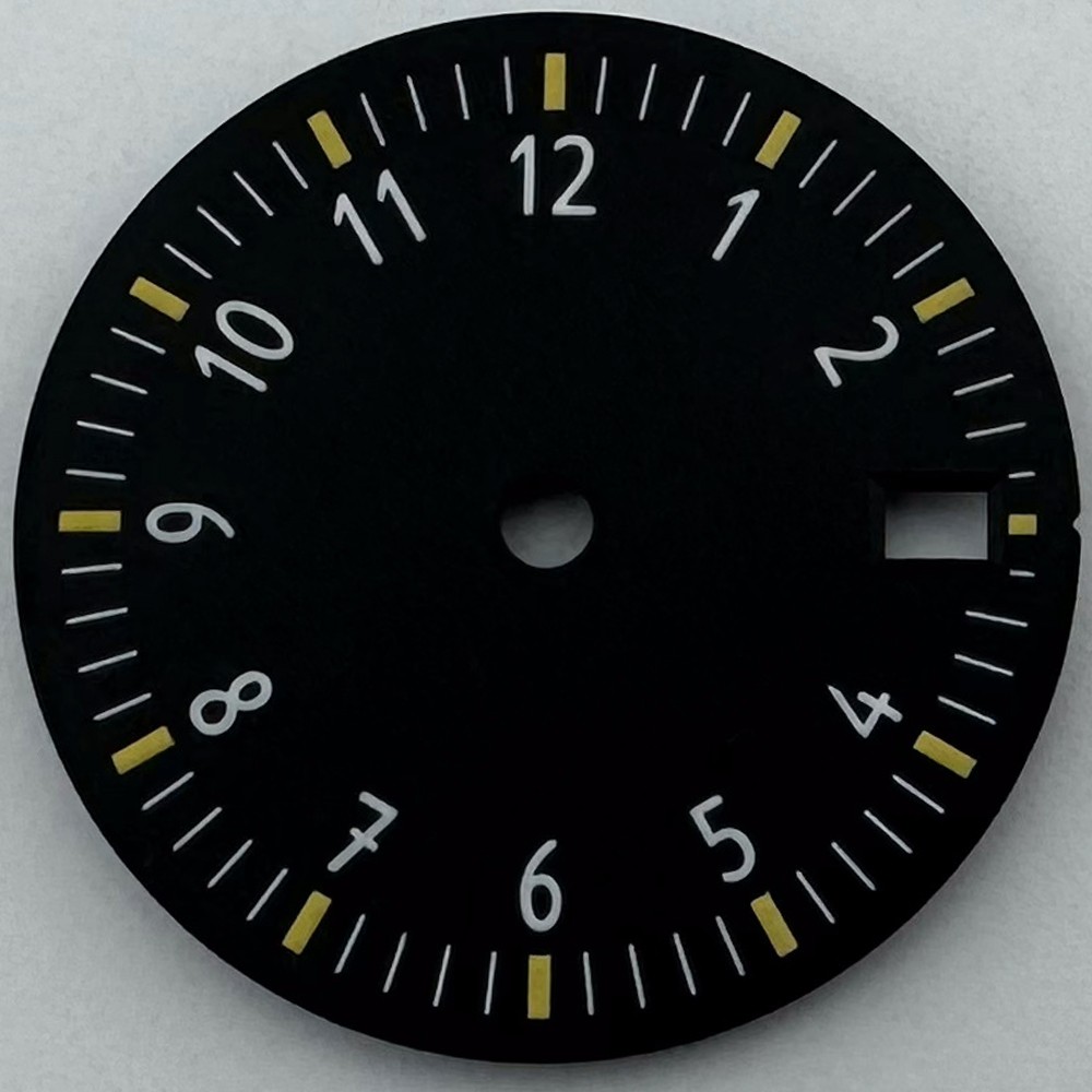 29mm Sterile Dial Fit NH35 Movement 3/3.8 O’clock Crown Green Black Blue White