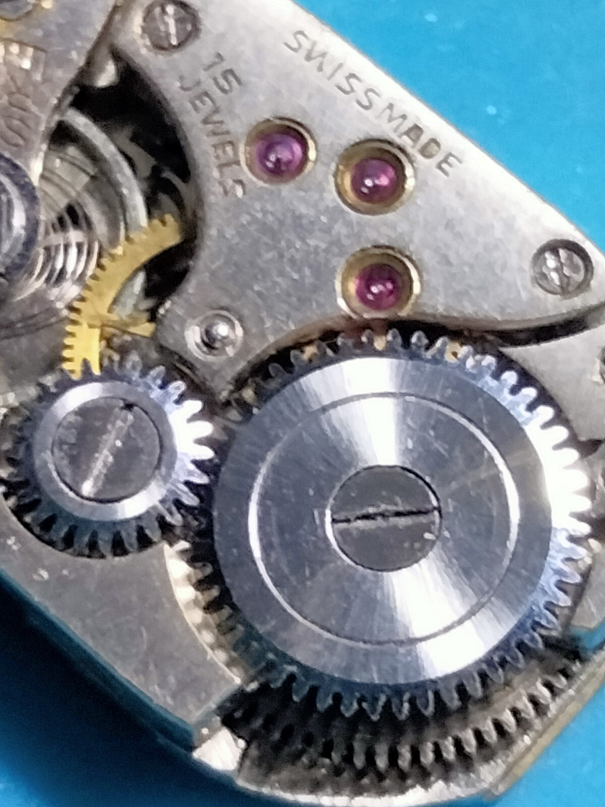 Rare Roamer / Meyer & Stüdeli MST 349 Watch Movement Suisse made. Year 1945
