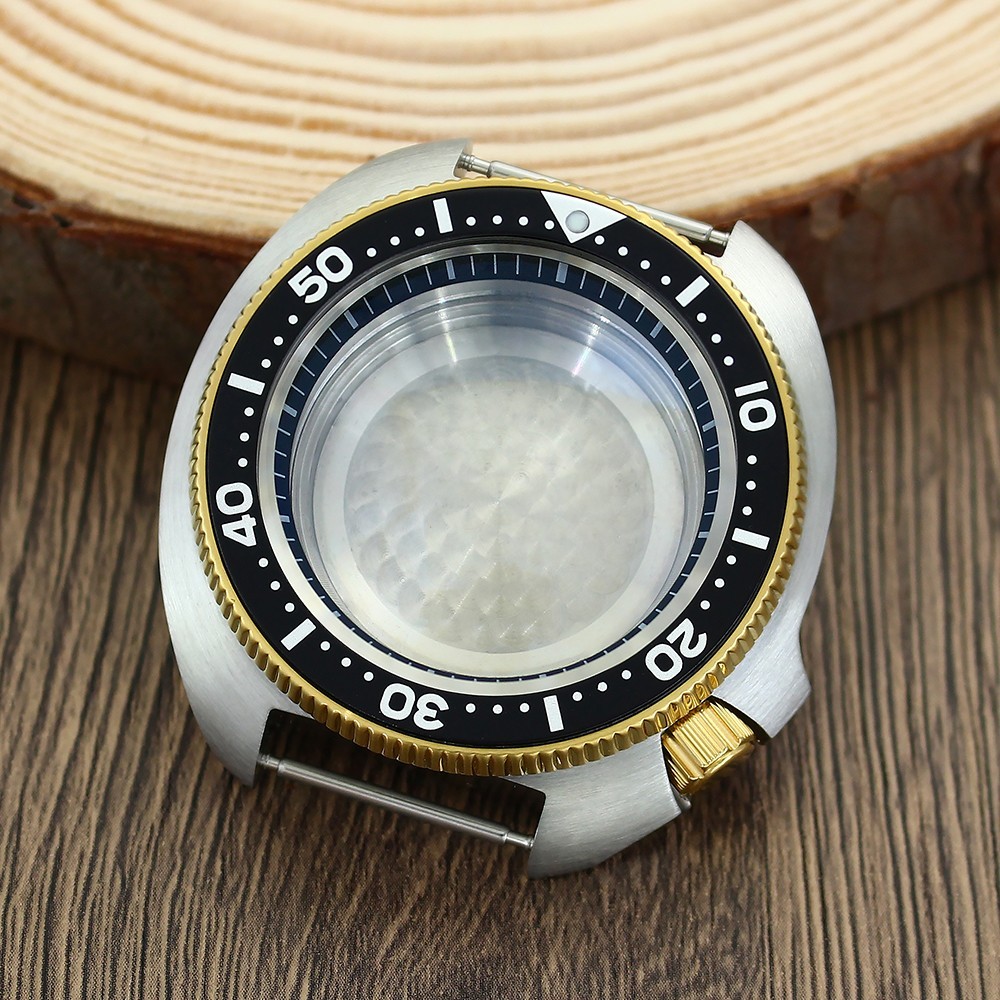 44mm Watch Case Modify turtle Mod 4.1 O’clock 316L Stainless For Seiko NH35 NH36