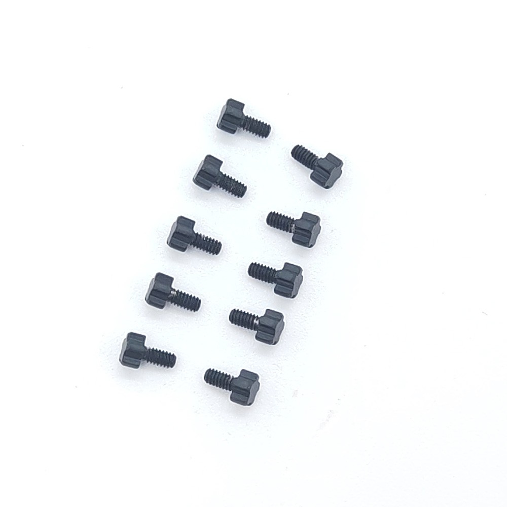 10 Piece 3.76mm 2.39mm 1.2mm 5 Star Black Screws For Richard Mille Watch Case