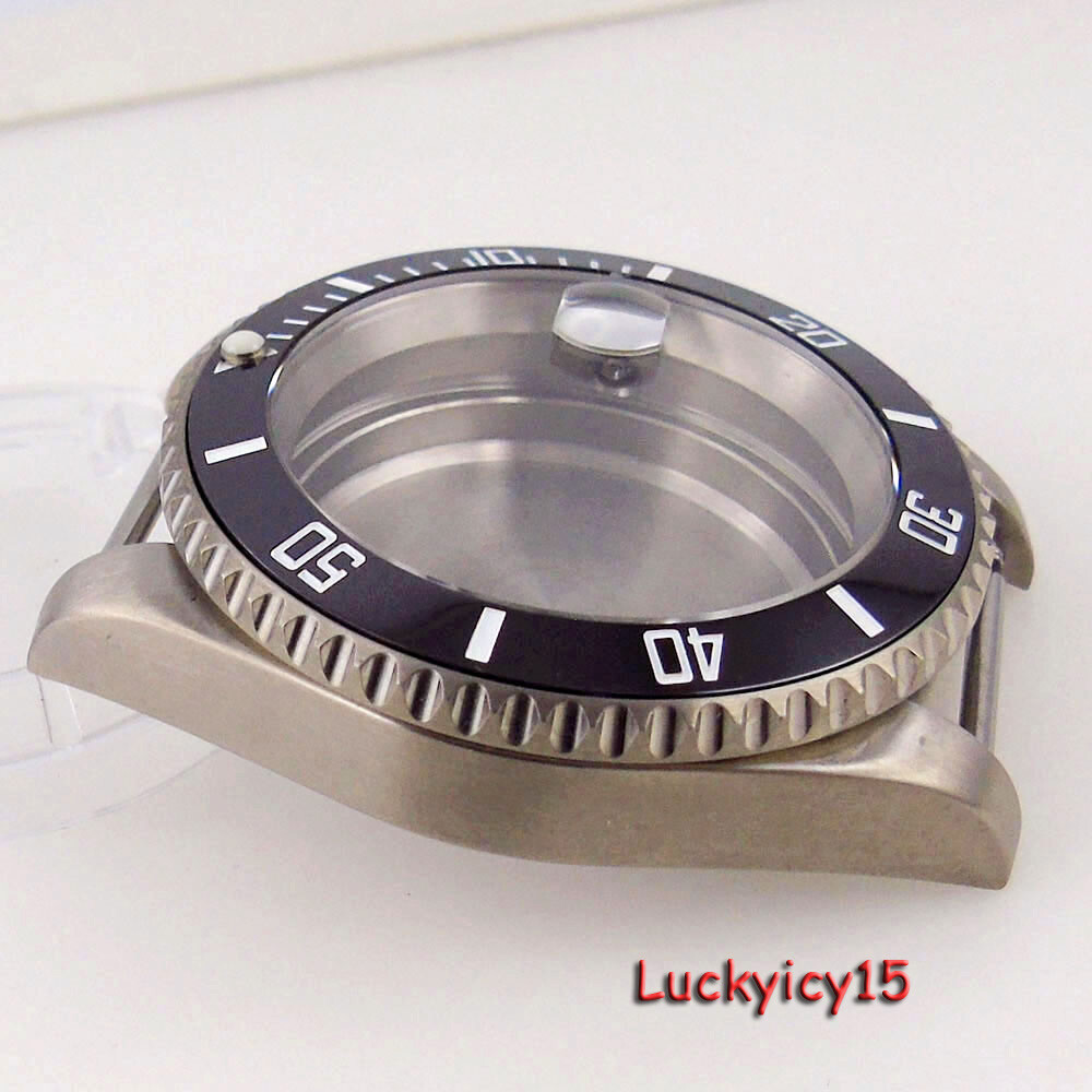 40mm 120 Clicks 20ATM Titanium Mens Watch Case sapphire crystals Fit Japan NH35A