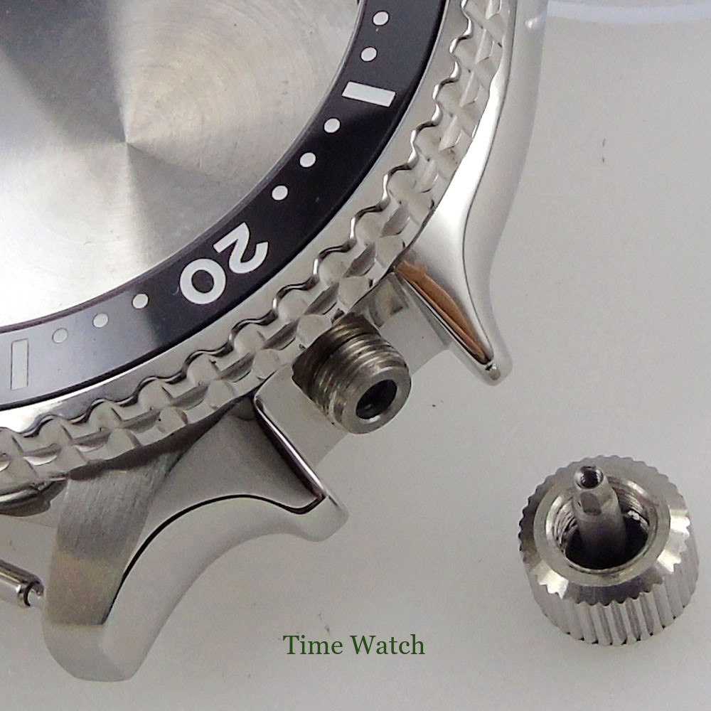 41mm Diver Watch Case+29mm Dial Fit NH35 NH36 200m Waterproof Sapphire Crystal