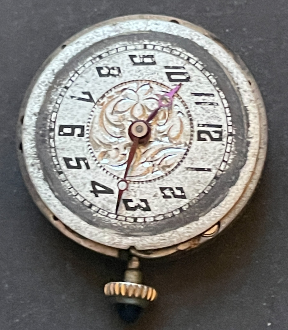 Vintage Nermy Pendant Watch Movement Good Balance Art Deco 15j Swiss