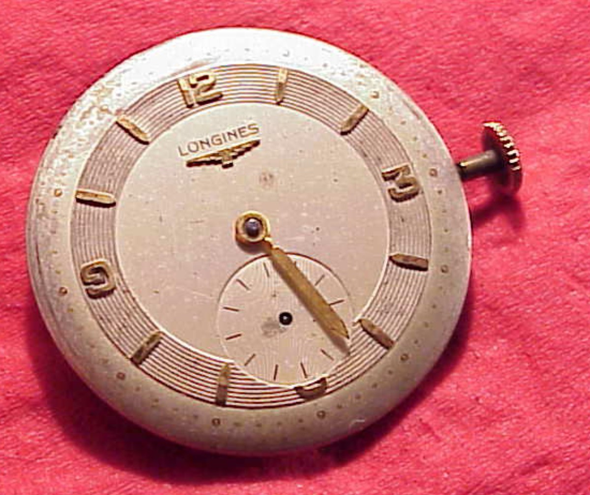 LONGINES 23Z SUB SECOND RUNS ON WINDING WRISTWatch Movement REPAIR PARTS