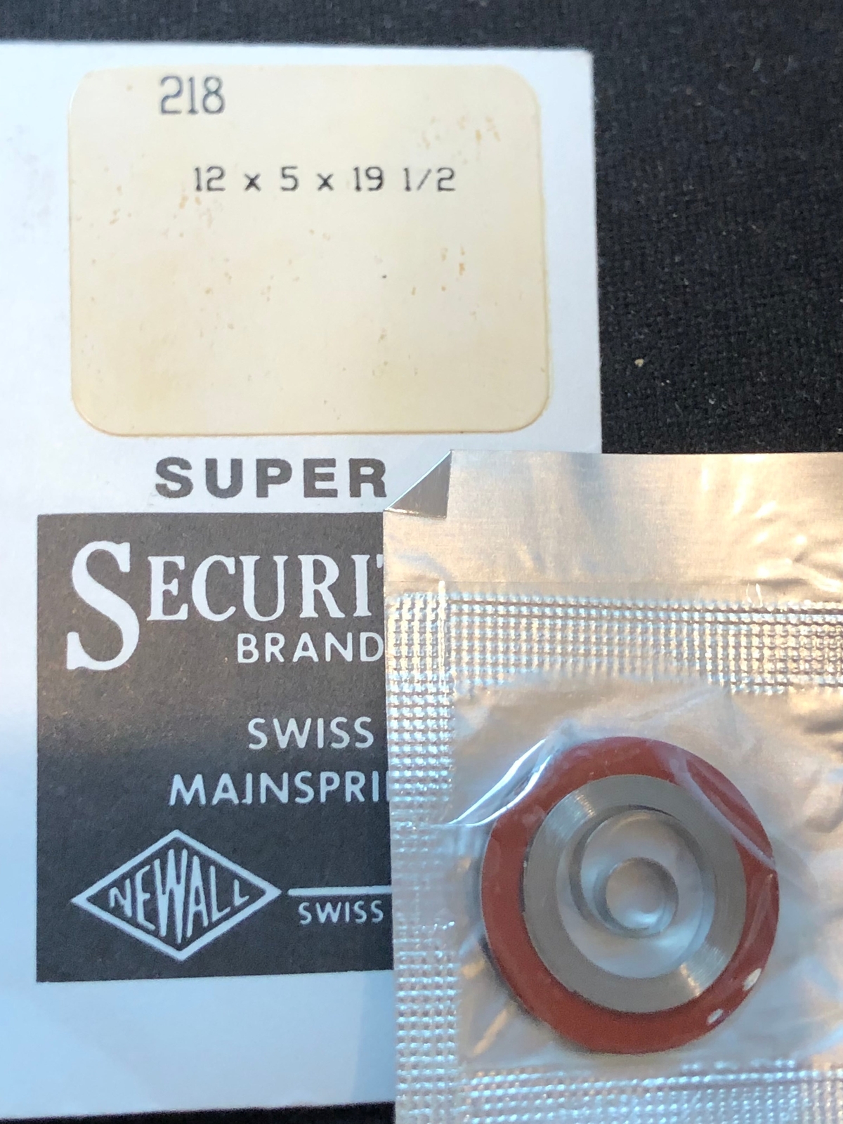 NEWALL SUPER Security Mainspring #218 for Felsa 180, 181, 283, 289, 490 – 497, 5