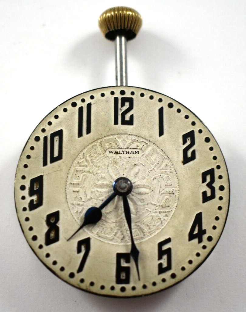 Vintage Waltham Riverside 16s 17J Hunting Pocket Watch Movement lot.wpDat