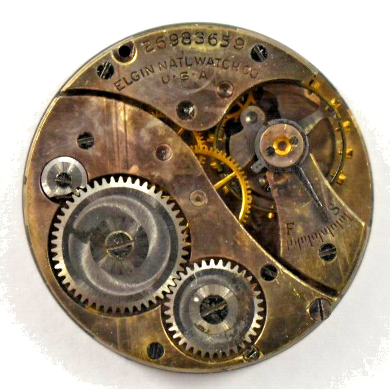 Vintage Elgin Manual Wind 431 6/0s 7J Pendant Set Watch Movement lot.wk