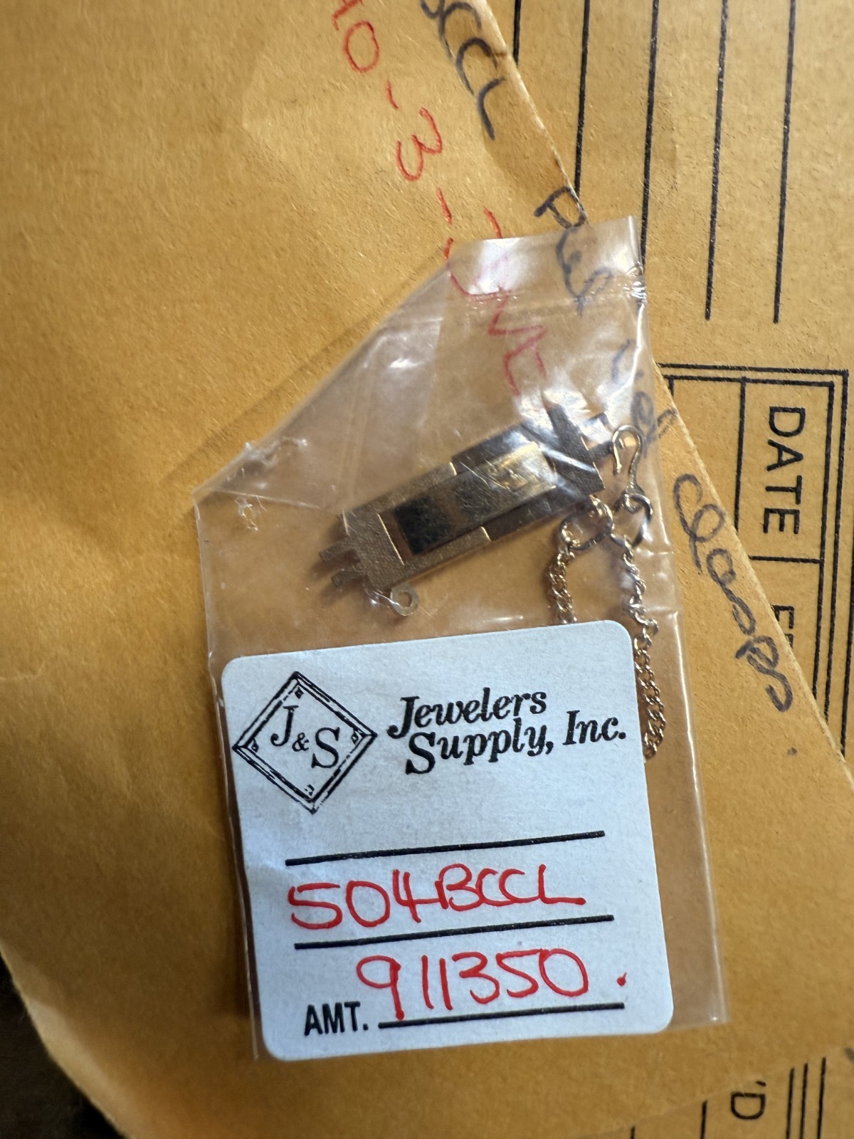 NEW Vintage Seiko Pulsar Ladies Watch Clasp Buckle Chain Gold 504BC CL 6mm