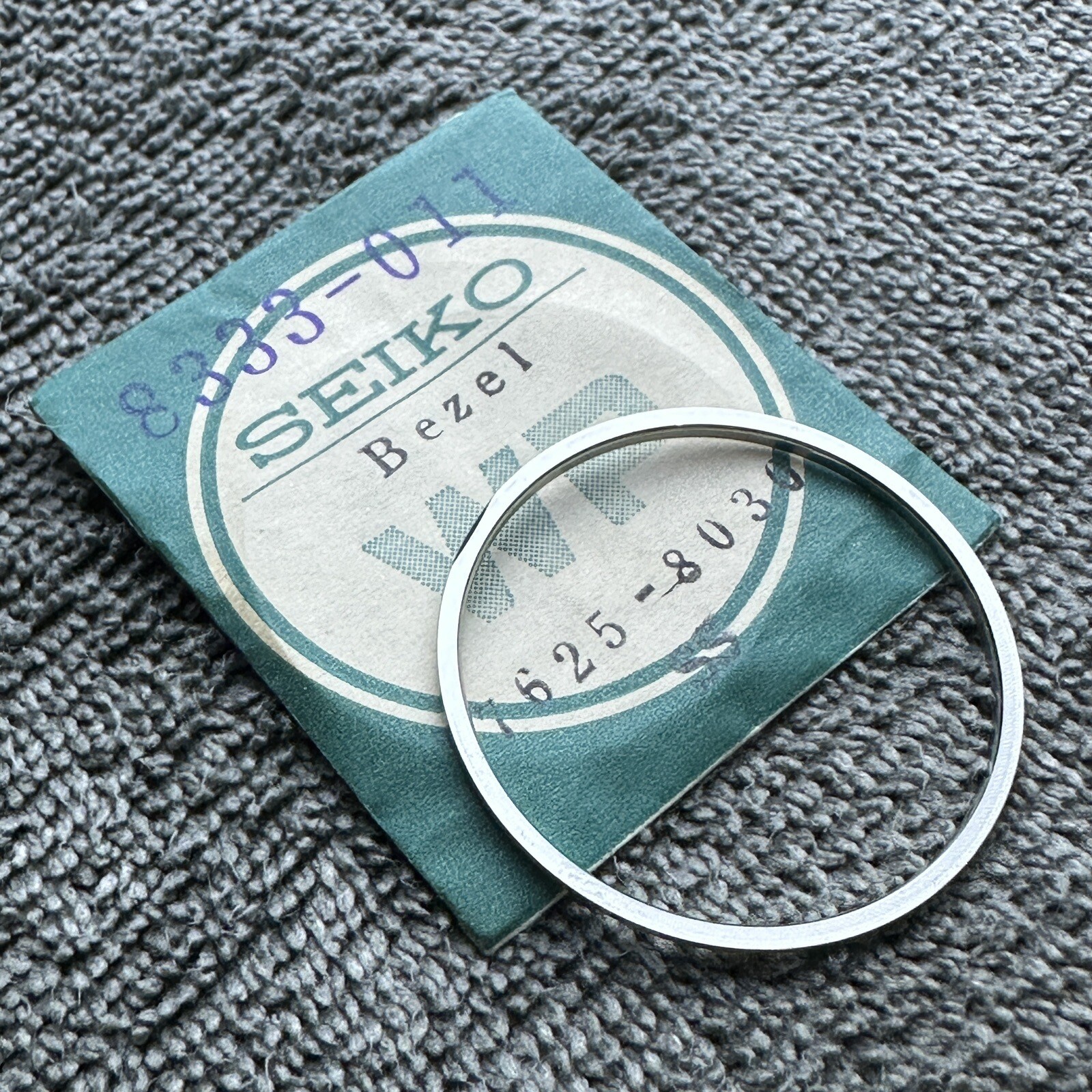 NEW OLD STOCK GENUINE BEZEL FOR VINTAGE SEIKO 7625-8030, 7625-8031, 7625-8033 SS