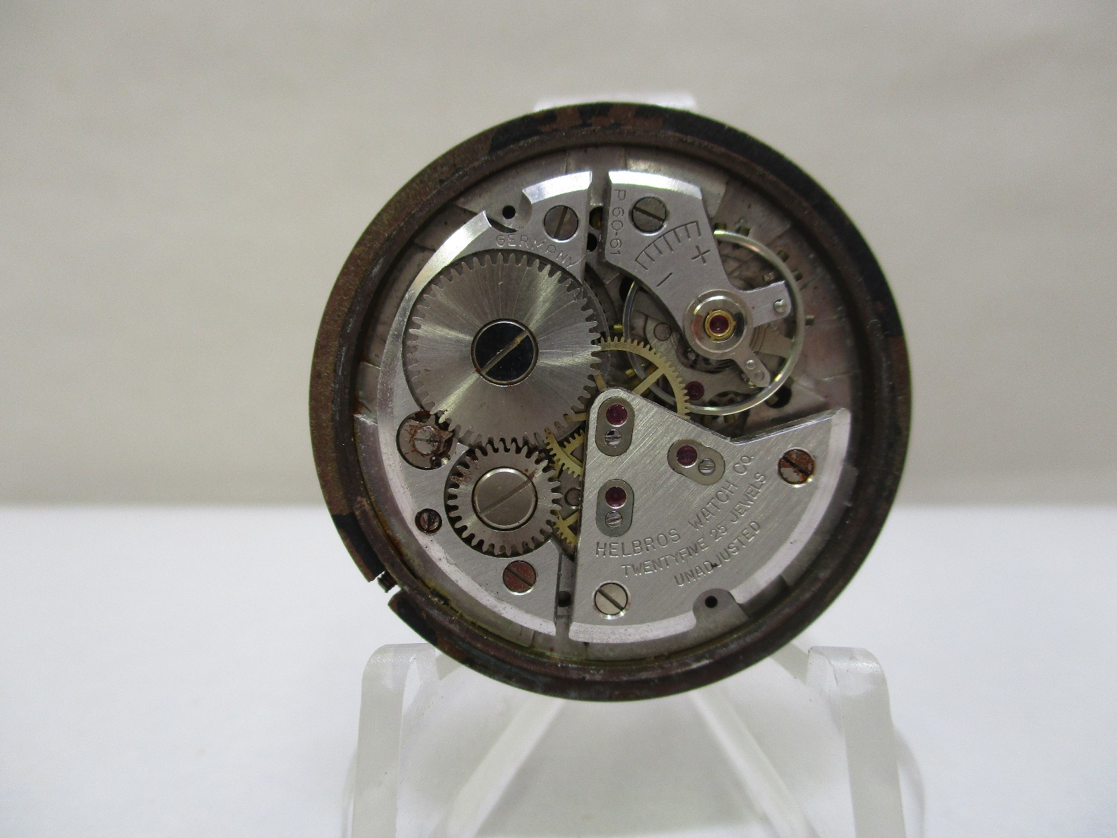 Helbros 25 Invincible Manual Watch Movement 25 Jewel P60-61 Germany