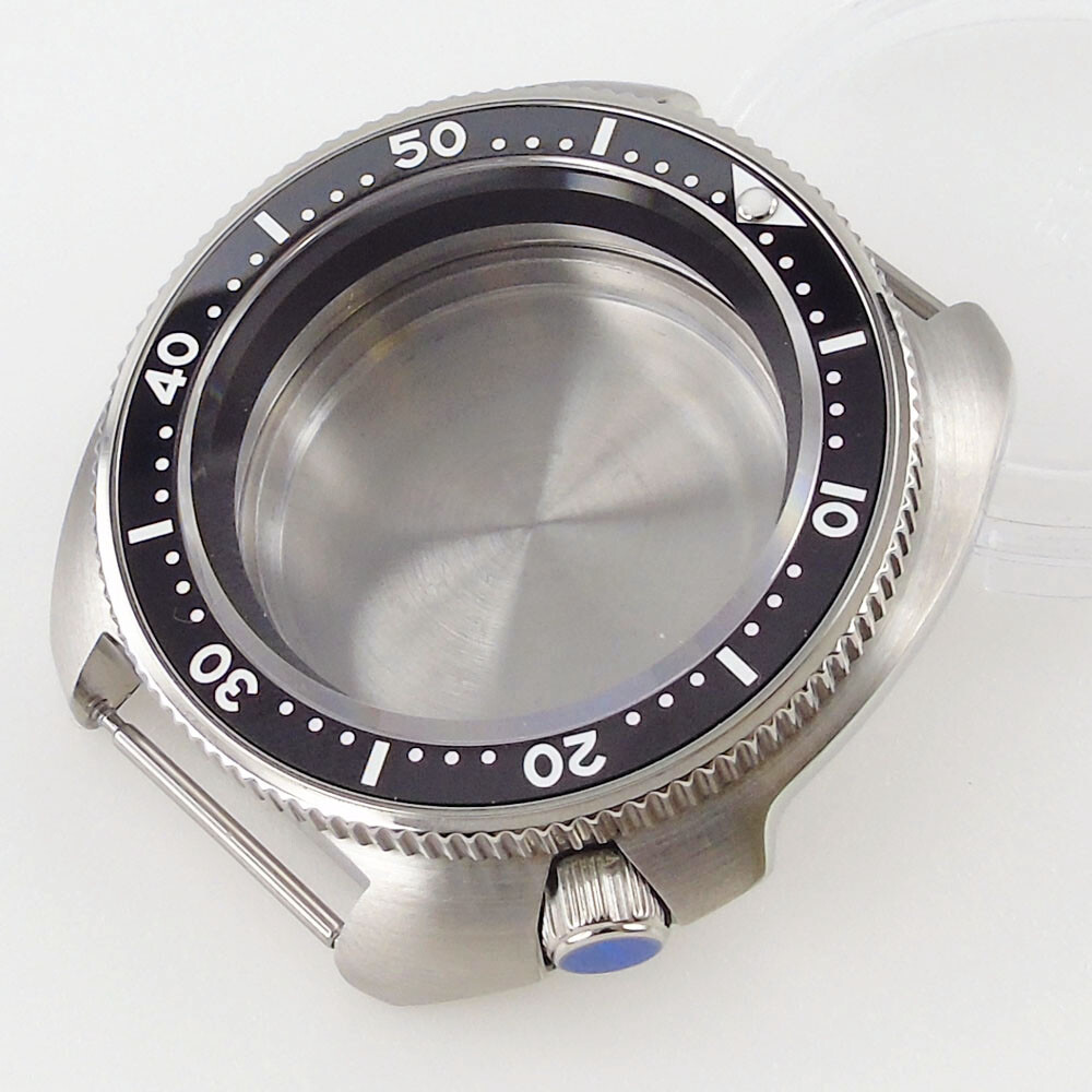 200M WR Tandorio 44mm Diving Watch Case Parts Fit For NH35 NH36 Sapphire Glass