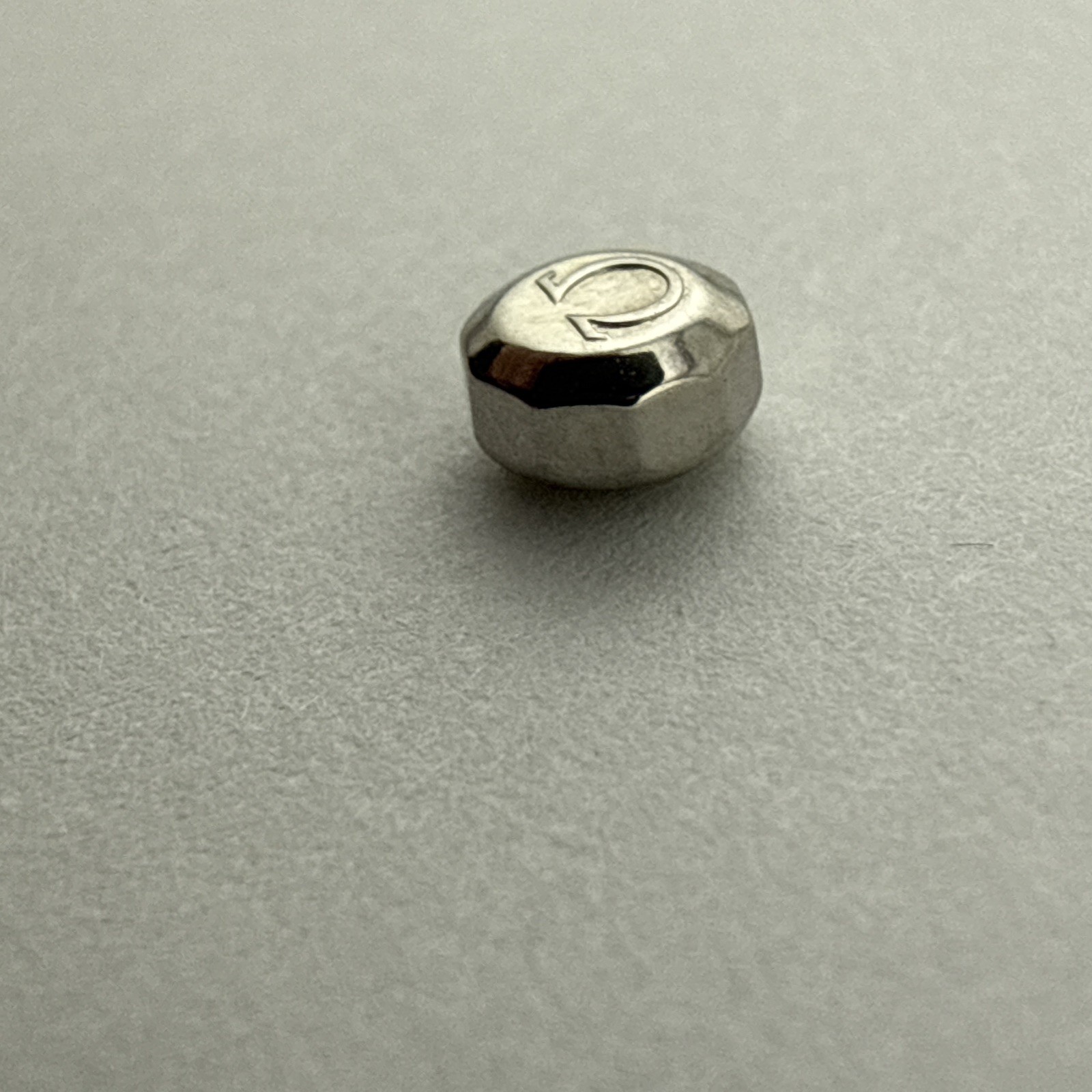 Genuine Omega Crown 4.4 x 2.6mm Watch Part Stainless Steel