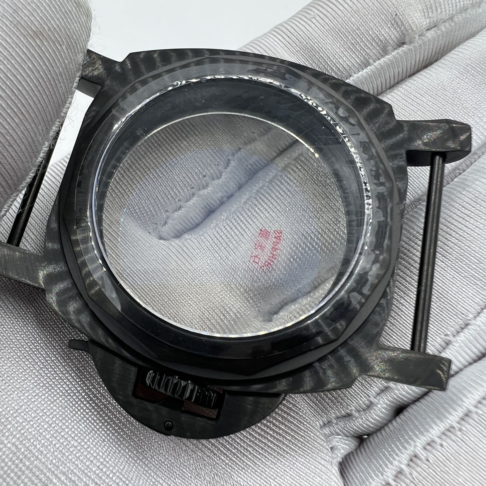 44mm 316L Black Sapphire Glass Watch Case for Seagull ST3600/ST3621/ETA6497/6498