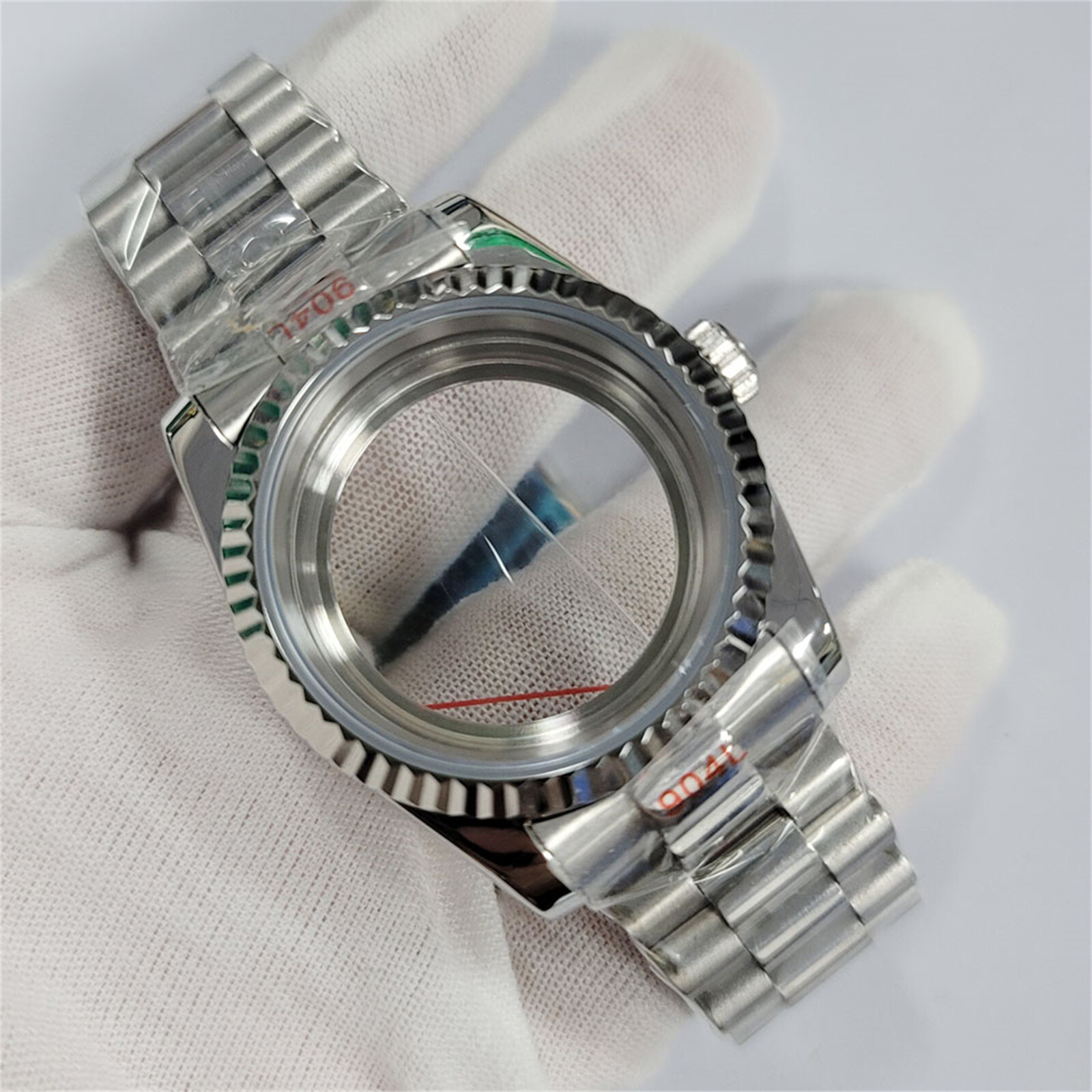​36/39MM Modified Steel Watch Case + Sapphire Glass Watchband for NH35/36/4R/7S
